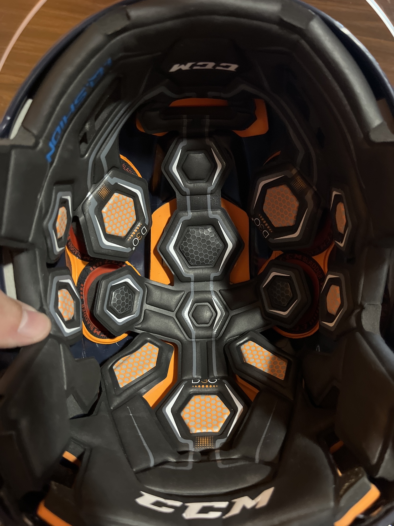 New Navy CCM Tacks 710 PRO Stock Helmet Colorado Avalanche Bowers Medium (HFC Sticker