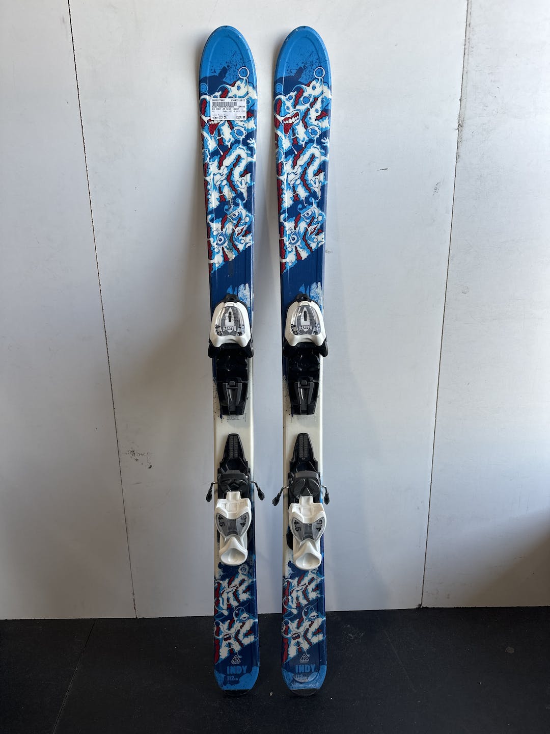 Used K2 Indy Jr Skis 112cm 112 Cm Boys' Downhill Ski Combo SidelineSwap