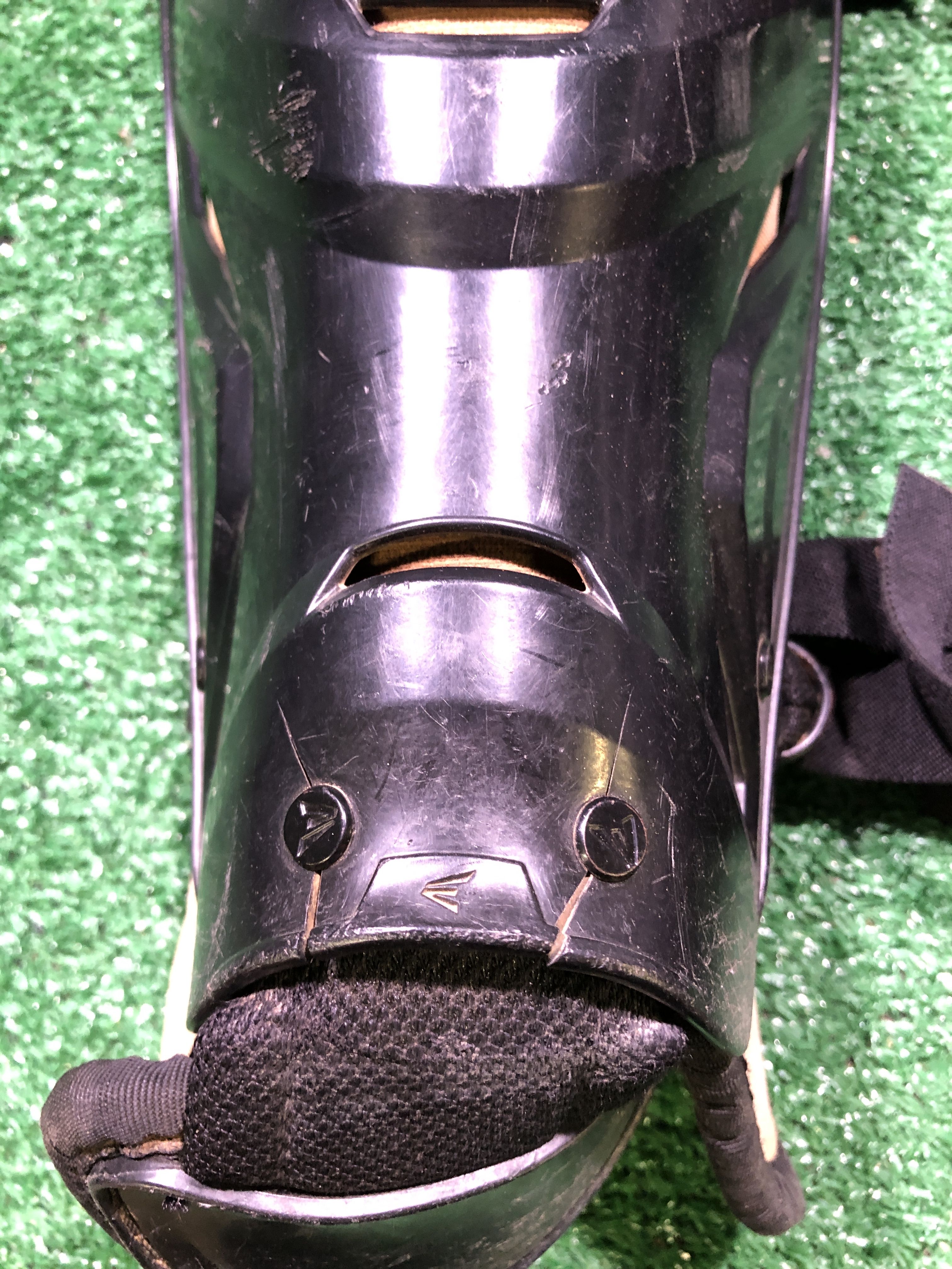 Black Easton Elite X 15" Catcher's Shin Guards SidelineSwap