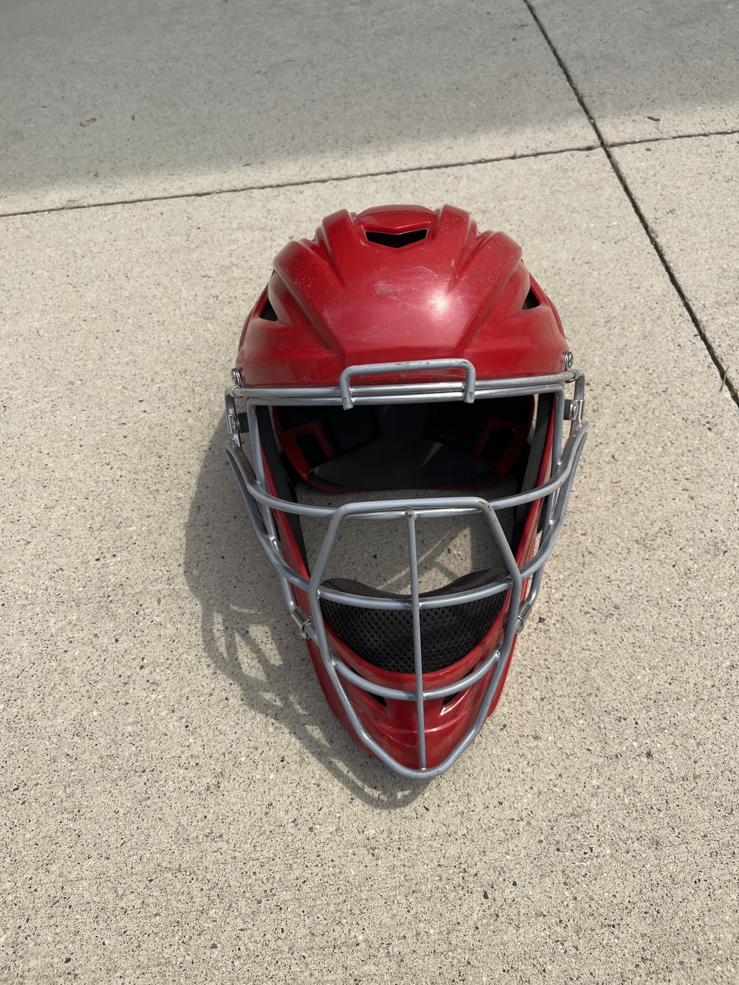 Red and Grey all star system 7 intermediate catcher gear SidelineSwap