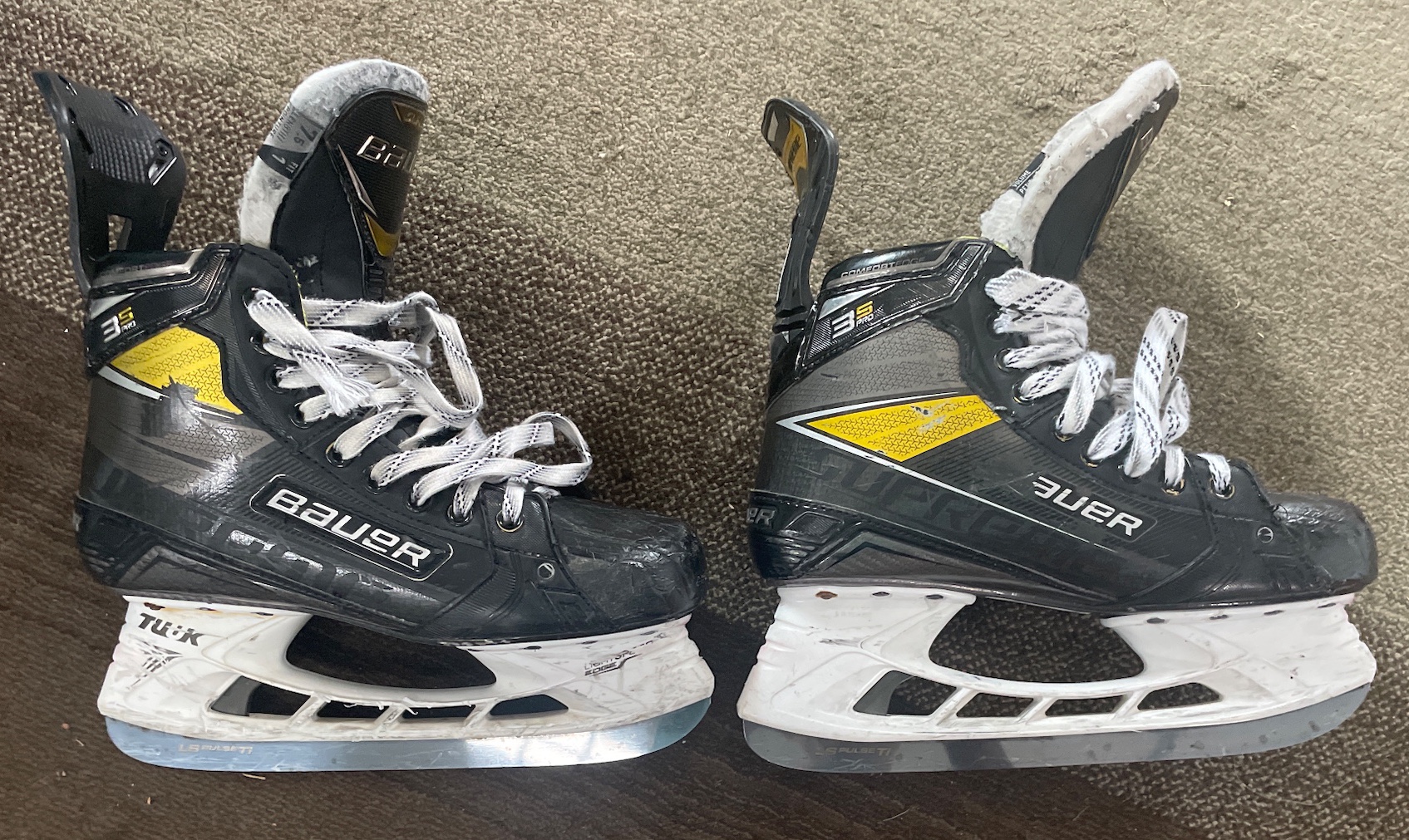 Used Bauer Pro Stock Size 7.5 Supreme 3S Pro Hockey Skates SidelineSwap