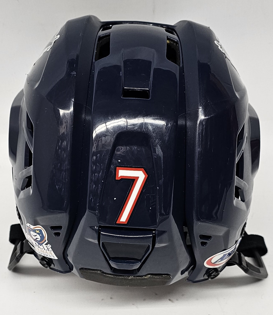 CCM TACKS 710 PRO STOCK HOCKEY HELMET SMALL NAVY WOLFPACK 7(10369) SidelineSwap