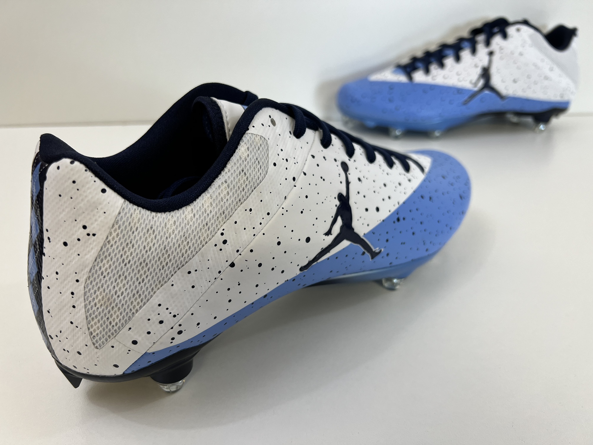 Nike Air Jordan Vapor Speed 2 D Football Cleats 2017 UNC Team issued