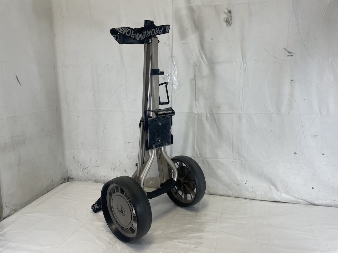 Used Pro Kennex Targa 2000 Ultralight 2 Wheel Aluminum Golf Pull Cart
