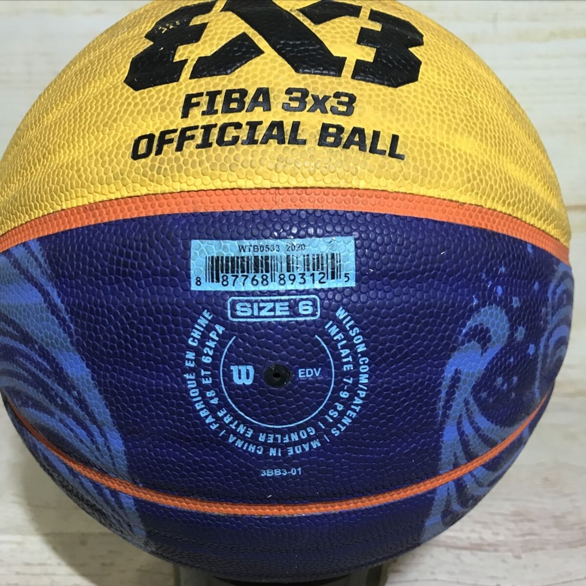 Wilson WTB0533 EX3 BasketBall Official FIBA 3 x 3 Game Ball