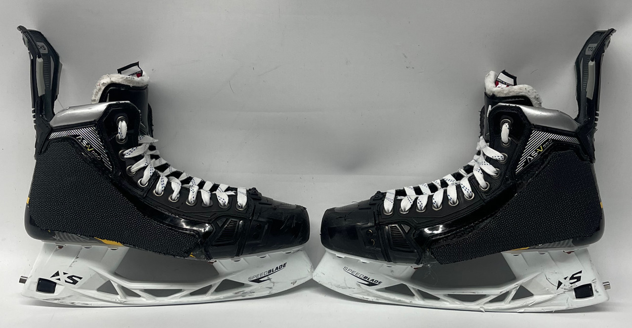 CCM SUPERTACKS ASV PRO CUSTOM ICE HOCKEY SKATES 9.5 D PRO STOCK USED