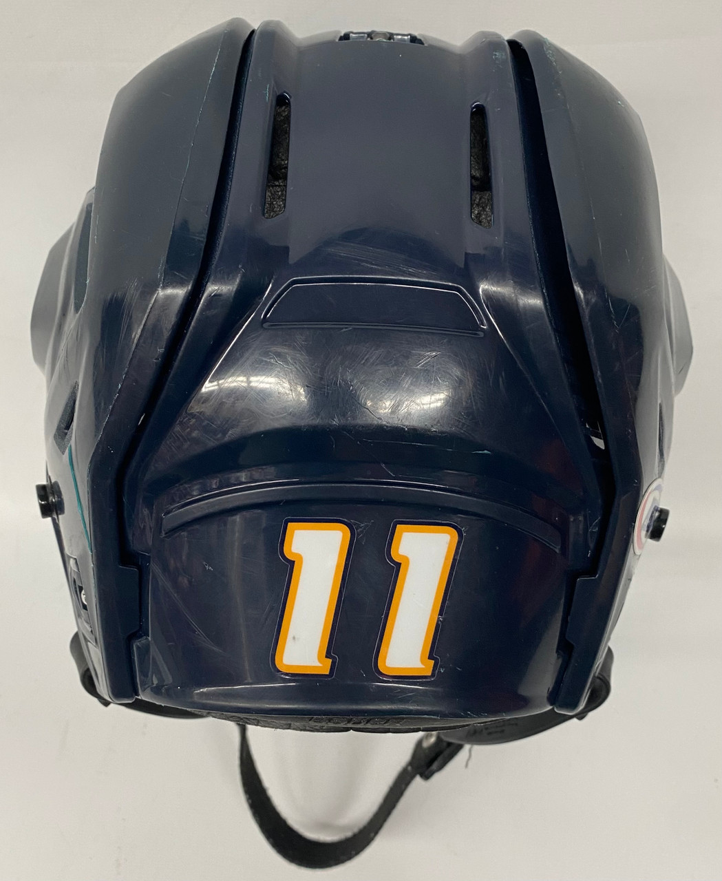BAUER REAKT 150 PRO STOCK HOCKEY HELMET NAVY MEDIUM THUNDERBIRDS 11
