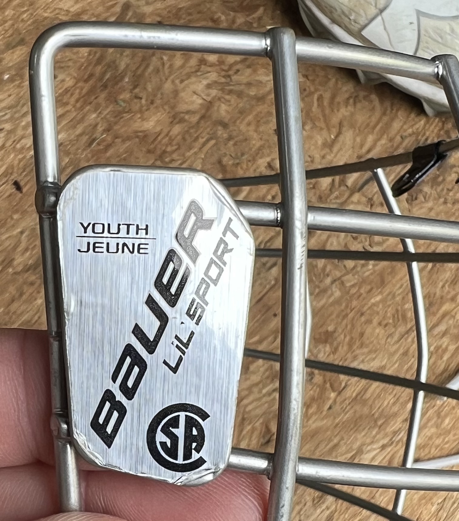 Bauer lil sport Hockey Helmet Cage SidelineSwap