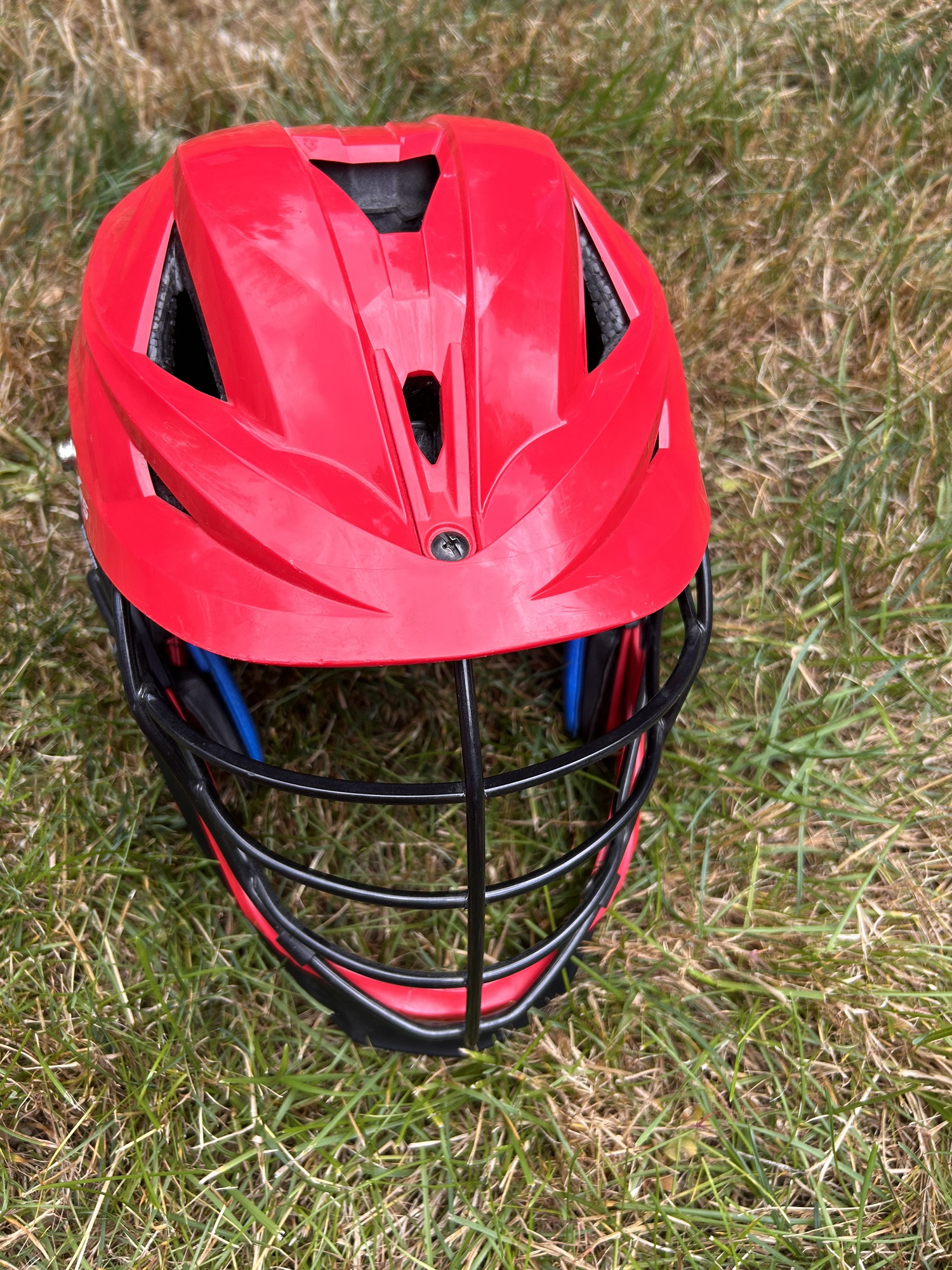 Cascade XRS Helmet Used Red With Black Trim And Cage Lacrosse Lax