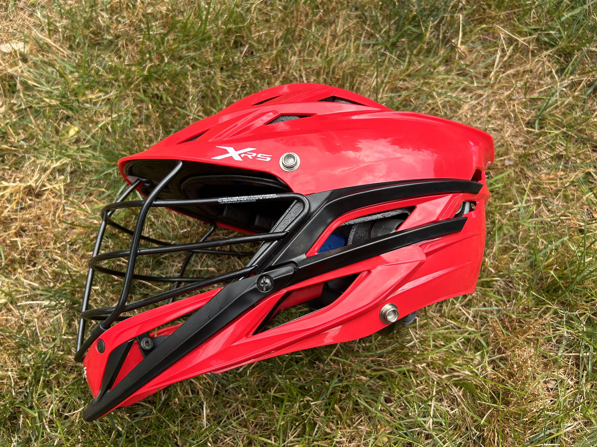 Cascade XRS Helmet Used Red With Black Trim And Cage Lacrosse Lax