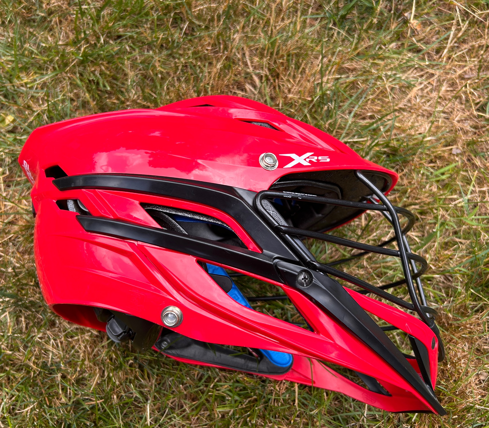 Cascade XRS Helmet Used Red With Black Trim And Cage Lacrosse Lax