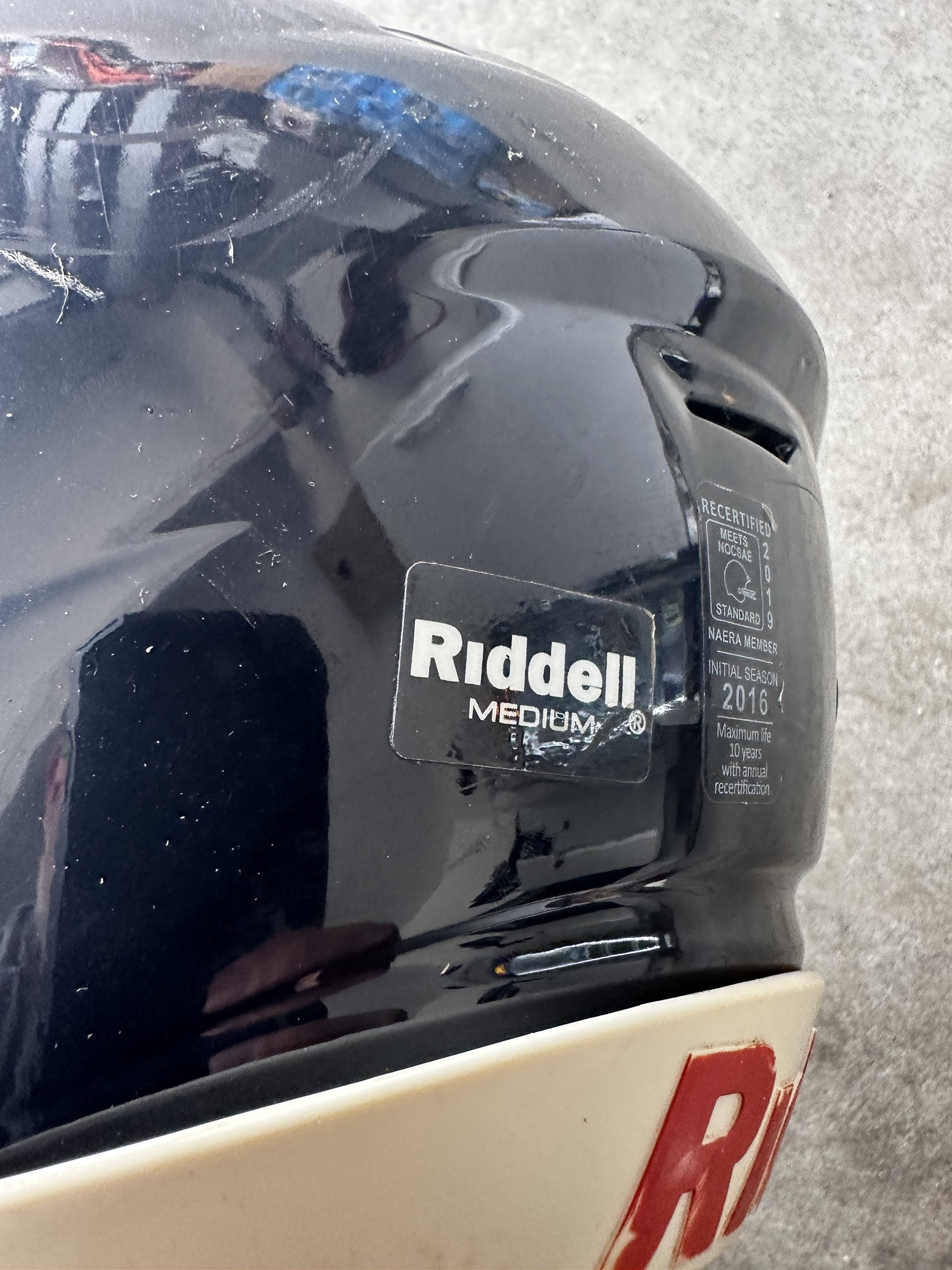 Used Medium Riddell SpeedFlex Helmet With Extra Chin Strap And Shoulder
