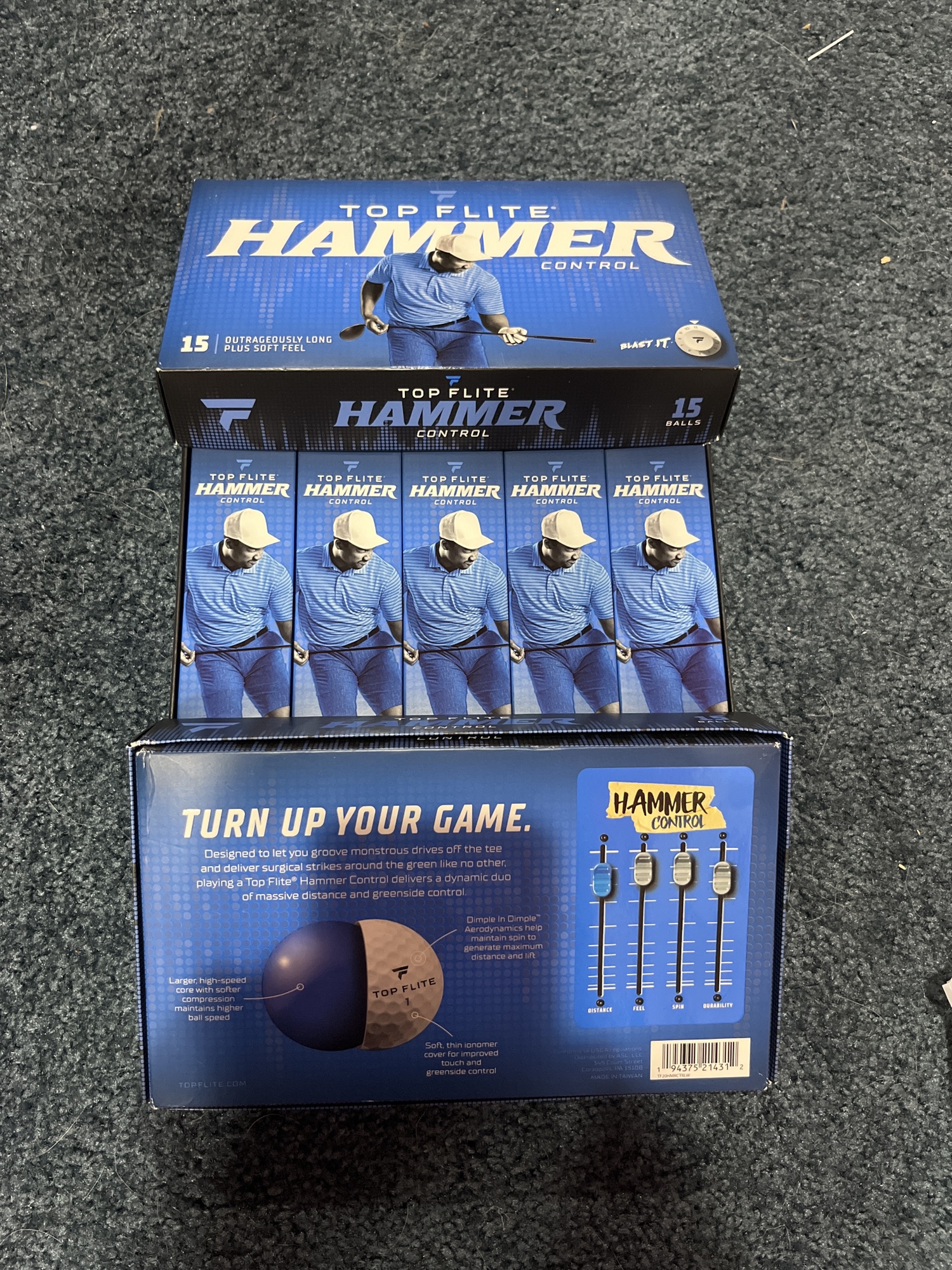 NEW 30 Pack Top Flite 2020 Hammer Control Golf Balls SidelineSwap