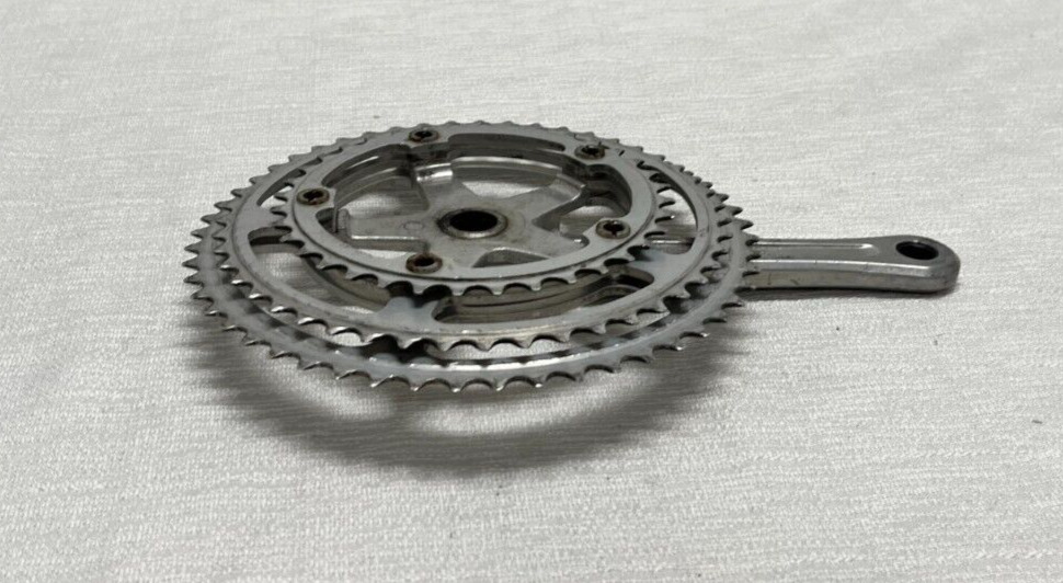 パーツ SUGINO RD2 TRIPLE CRANK VINTAGE SILVER Sugino RD2 Track crankset | Retrogression