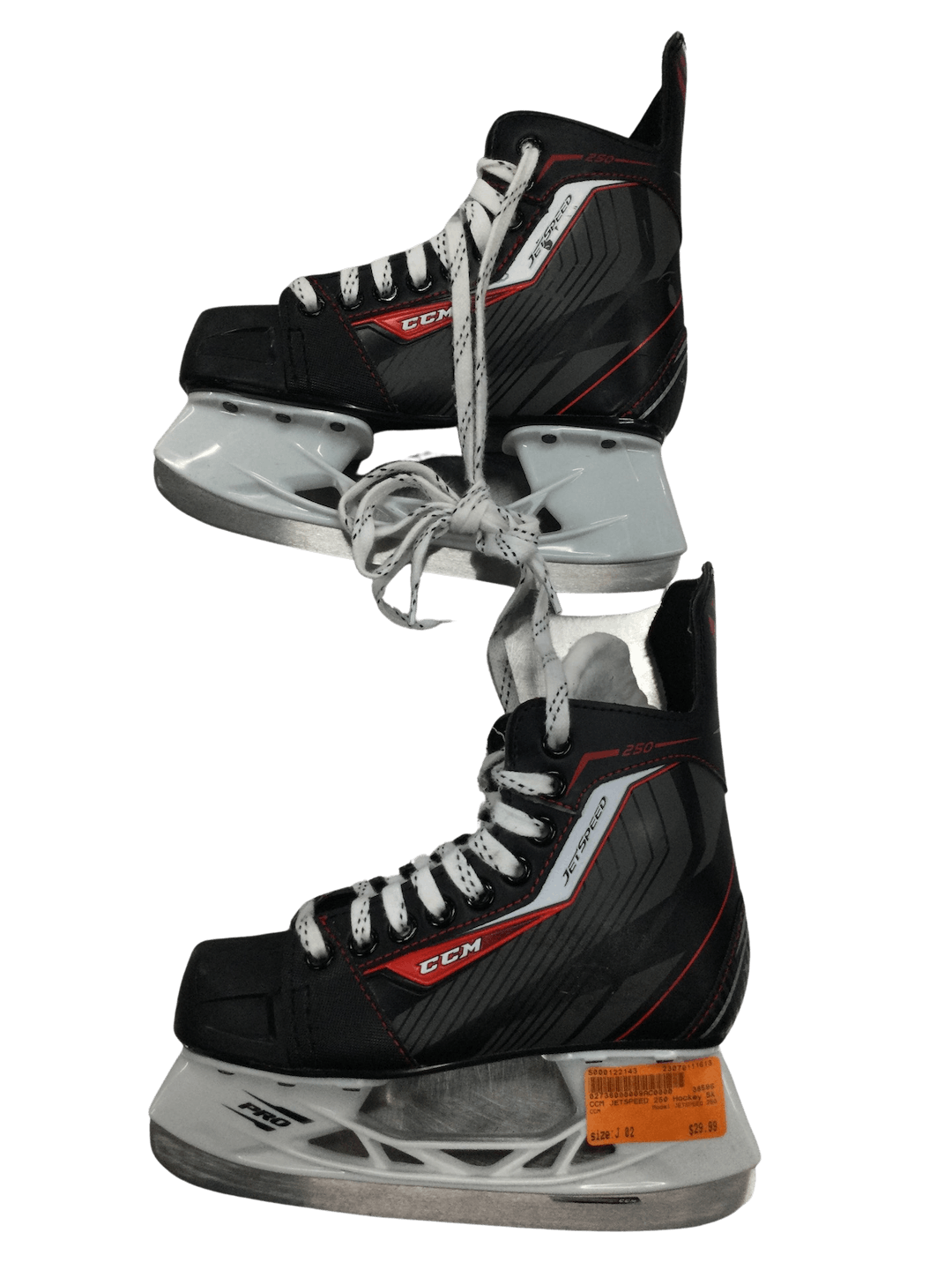 Used Ccm Jetspeed 250 Junior 02 Ice Hockey Skates SidelineSwap