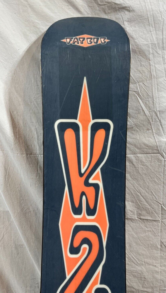 RARE Vintage K2 Fat Bob Original Fatty 137cm Wide Snowboard T9 Bindings