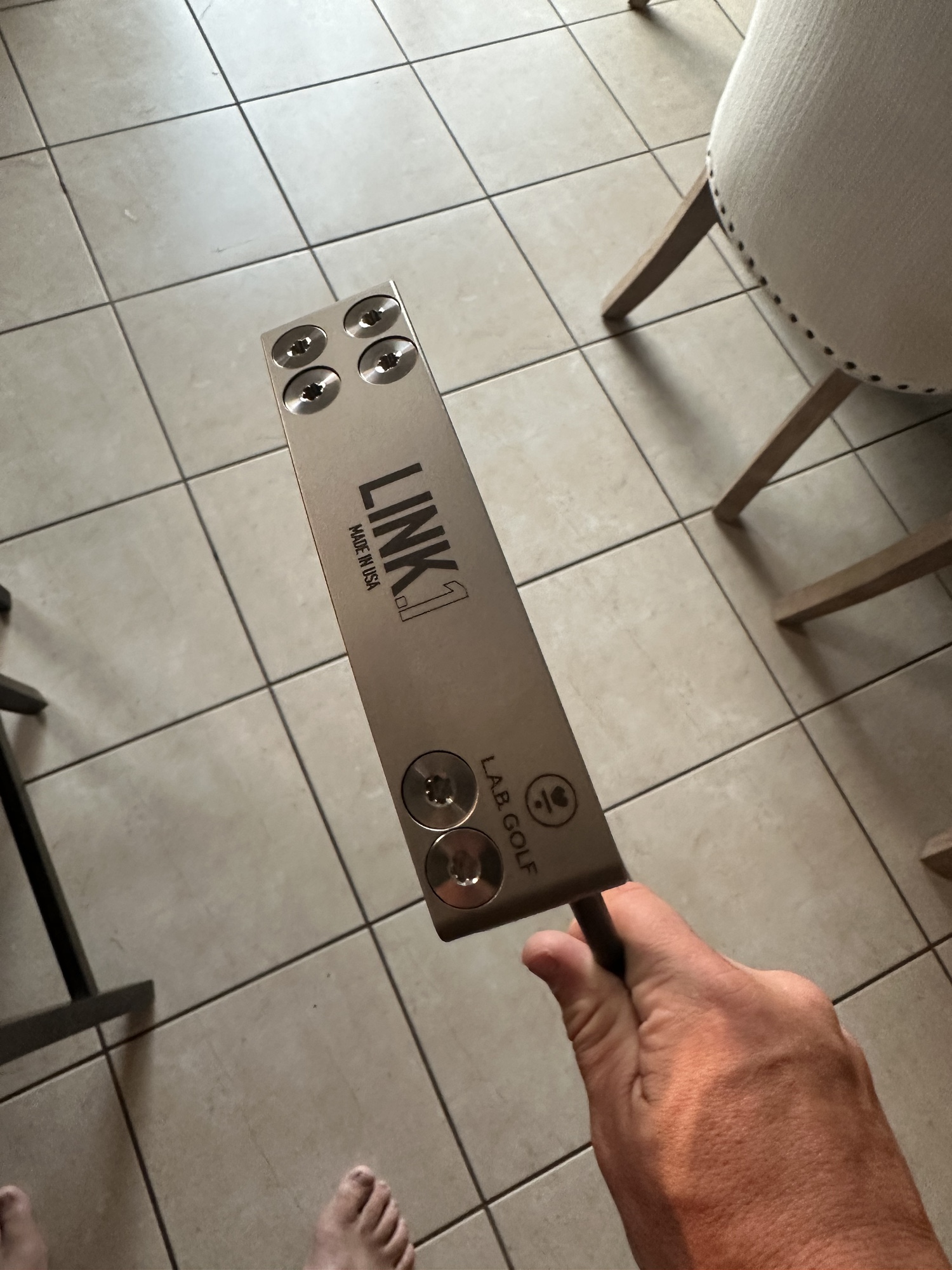 New LAB Link.1 Right Handed 35" 69* Accra Black Shaft Putter SidelineSwap