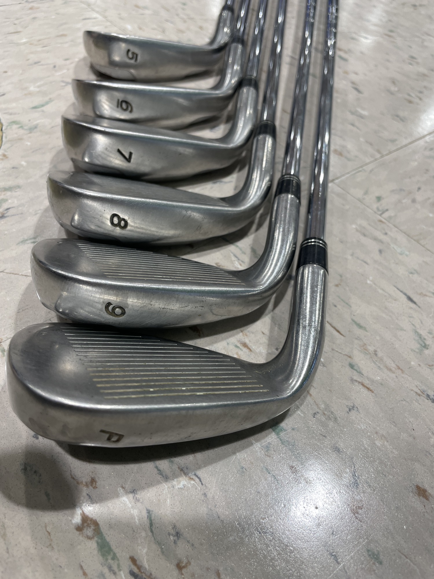 Used Men's TaylorMade Burner Plus Right Iron Set Uniflex Steel
