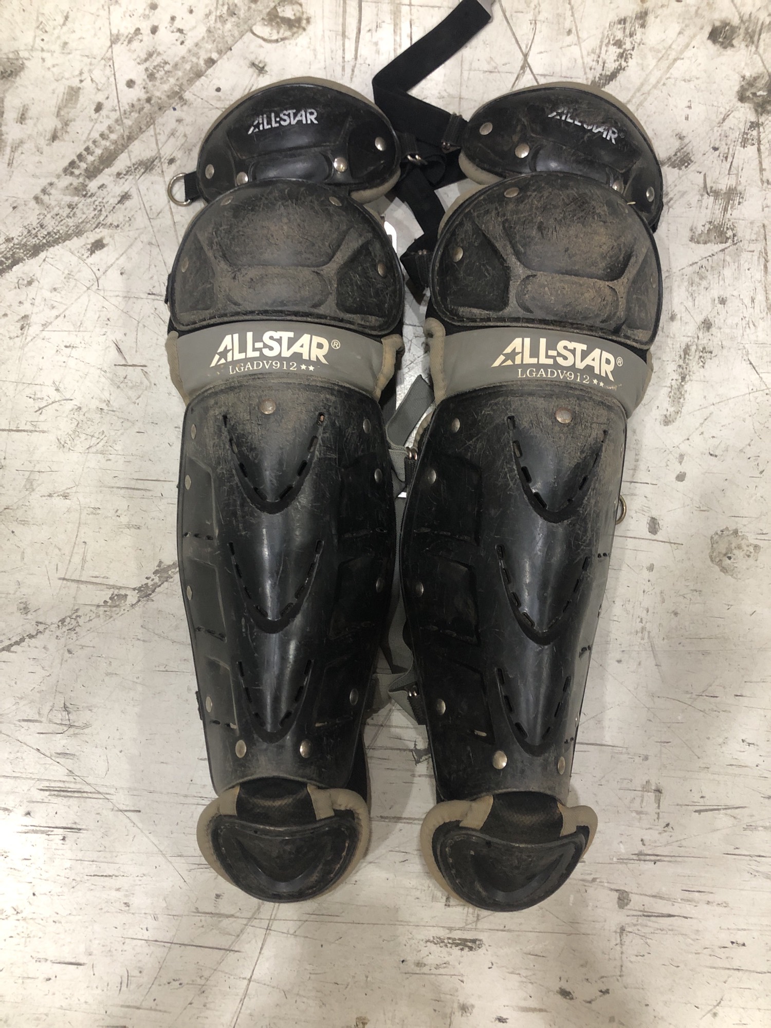 Used Youth All Star Catcher's LGADV912 Leg Guards SidelineSwap