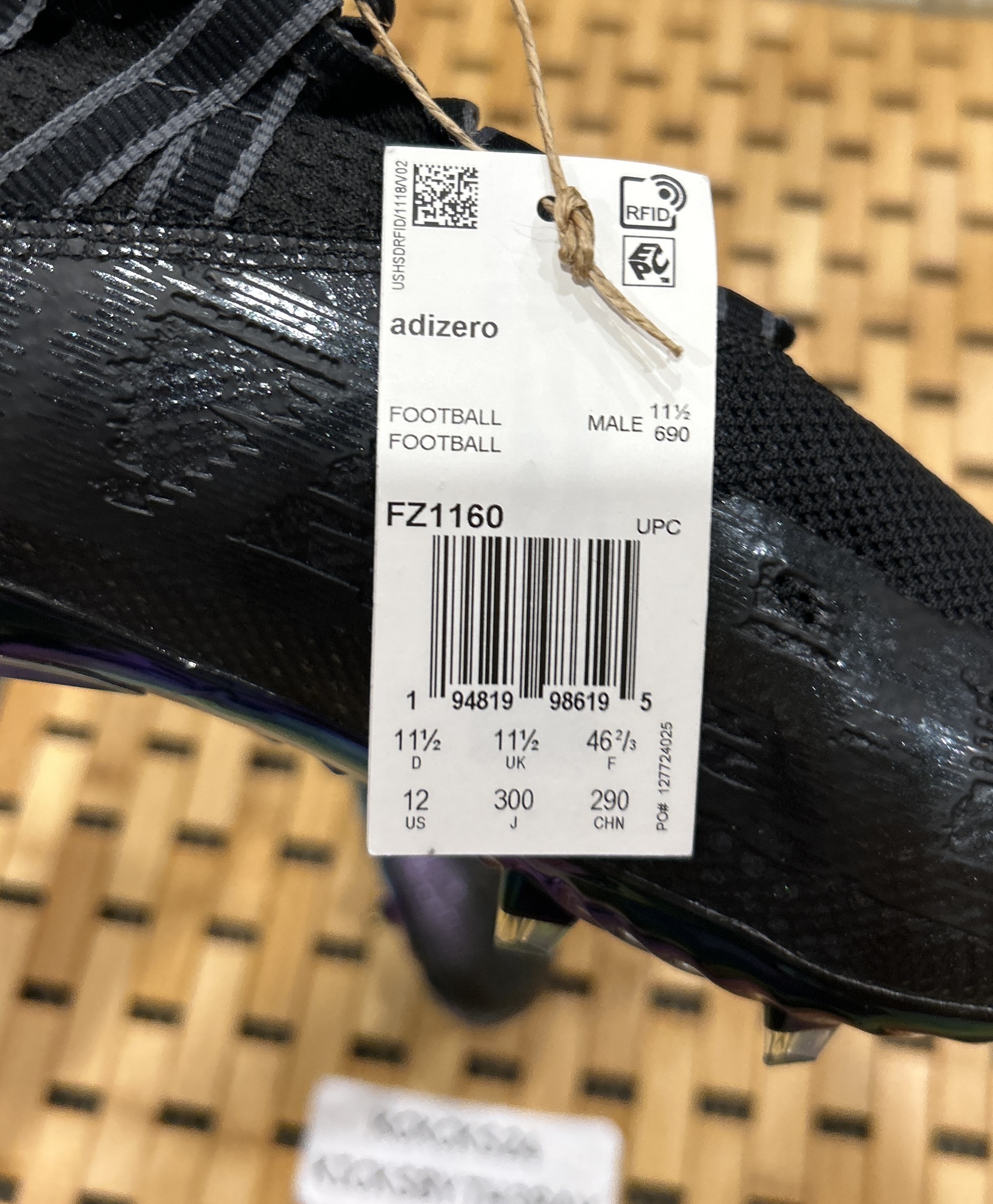 Adidas Adizero 11.0 Comics Football Cleats FZ1160 Black