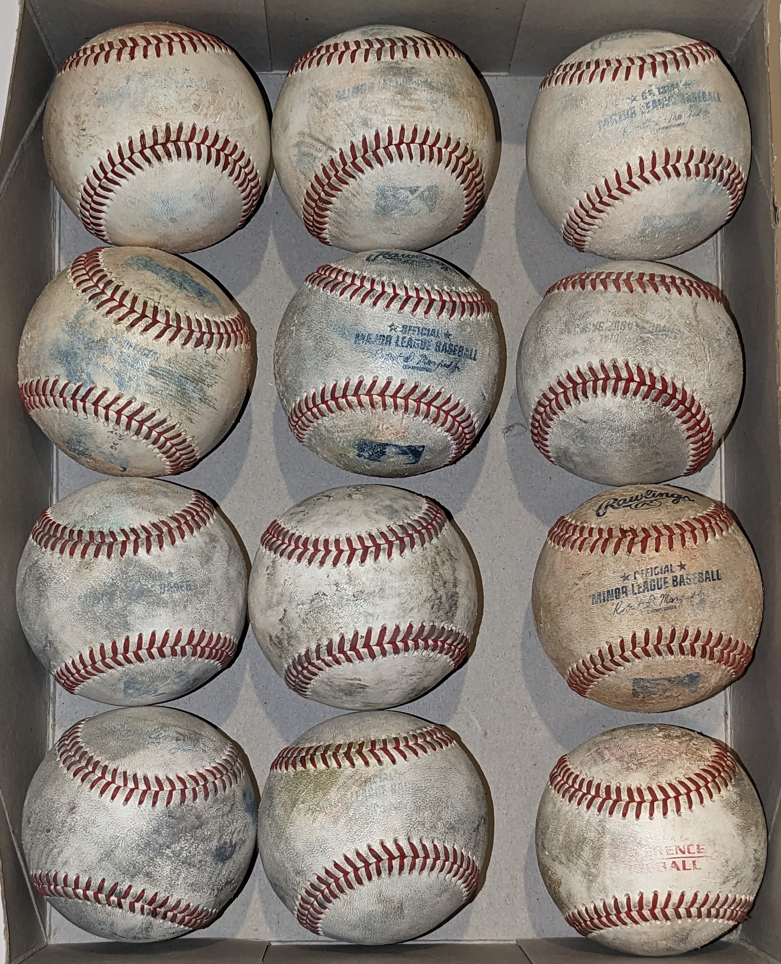 Used random Baseballs 18 Pack Mostly MLB and/or MILB SidelineSwap