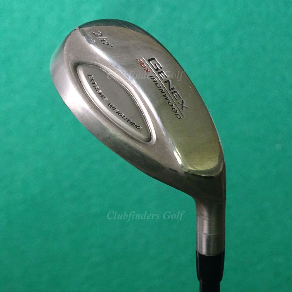 Nickent Genex 3DX Ironwood 17° Hybrid 2 Iron Speed Rated 75 Graphite