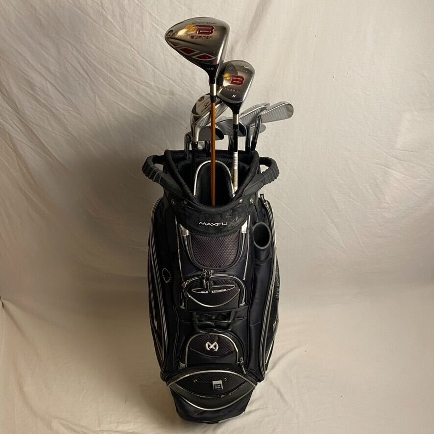 Mizuno MP62 and Taylormade Burner Golf Club Set With Maxfli 14 Way Bag