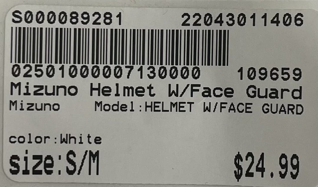 Used Mizuno Helmet W Face Guard S M Baseball & Softball Helmets