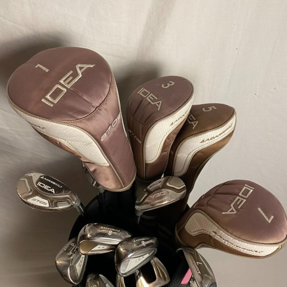 Womens Adams Golf A70S Hybrid Golf Club Complete Set With Cougar Staff Bag SidelineSwap