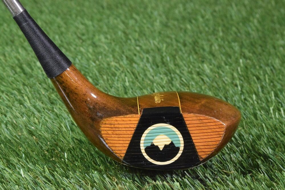 VINTAGE BECKLEY RALSTON FANCY MOUNTAIN FACE PERSIMMON WOOD DRIVER