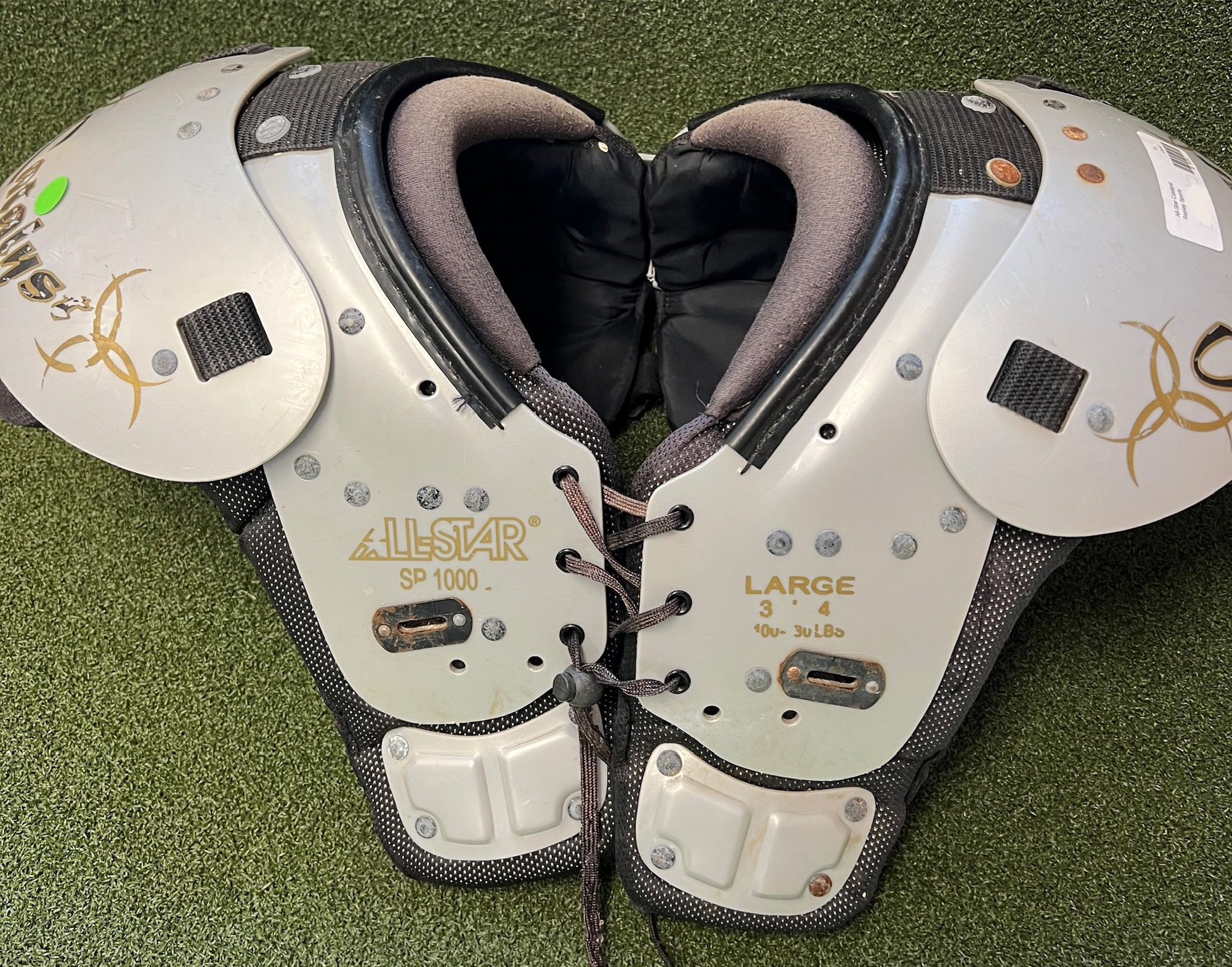 Youth Large AllStar Catalyst Shoulder Pads (3833) SidelineSwap