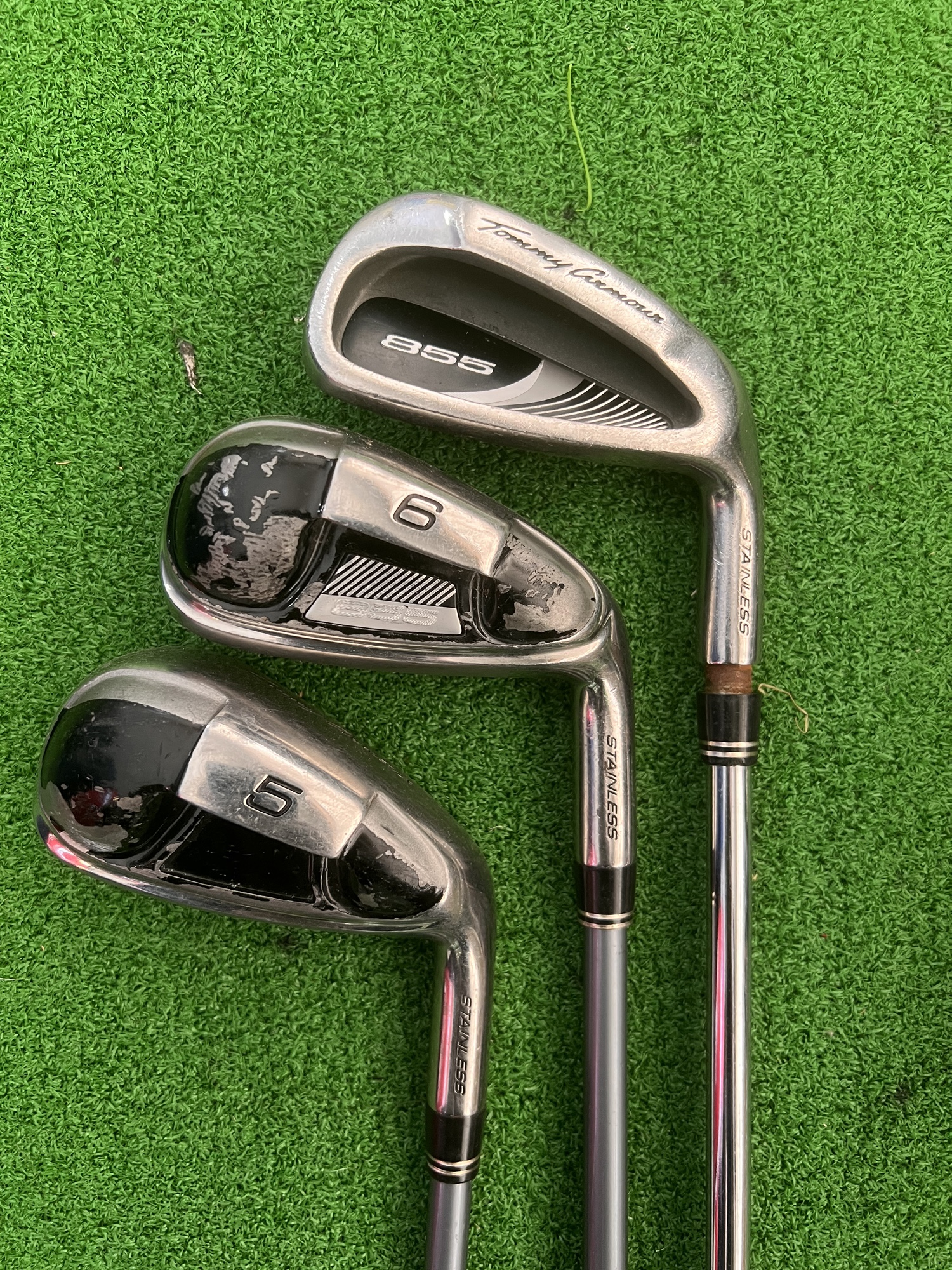 Used Tommy Armour 855 5ipw Regular Flex Steel Shaft Iron Sets