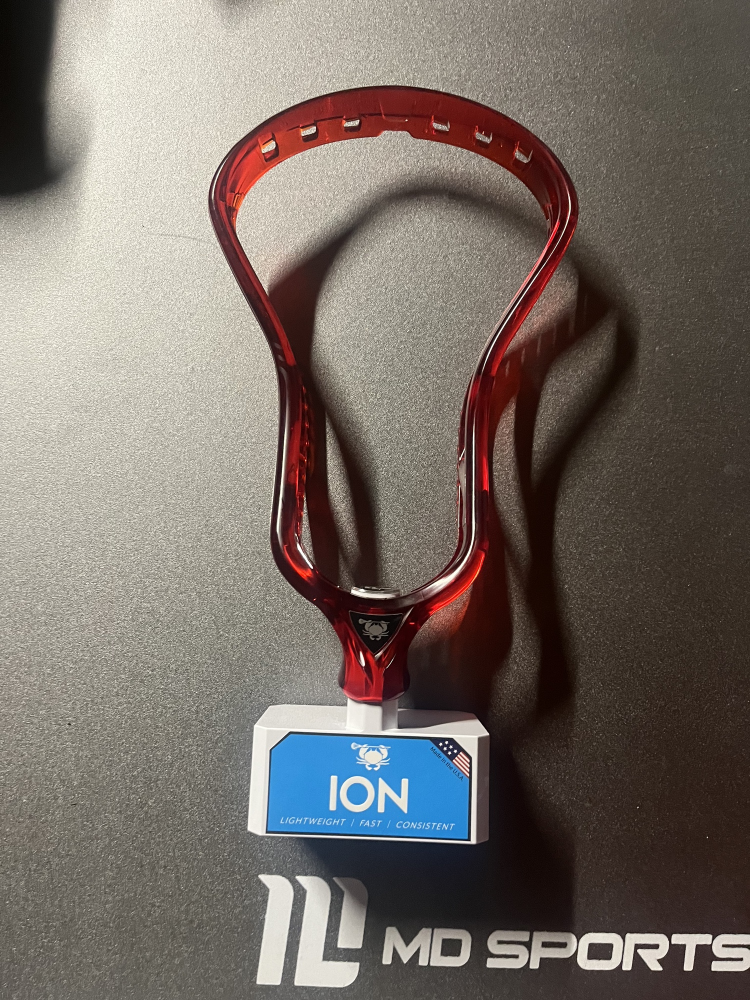 New Attack & Midfield Unstrung Ruby Ion Lacrosse Head SidelineSwap