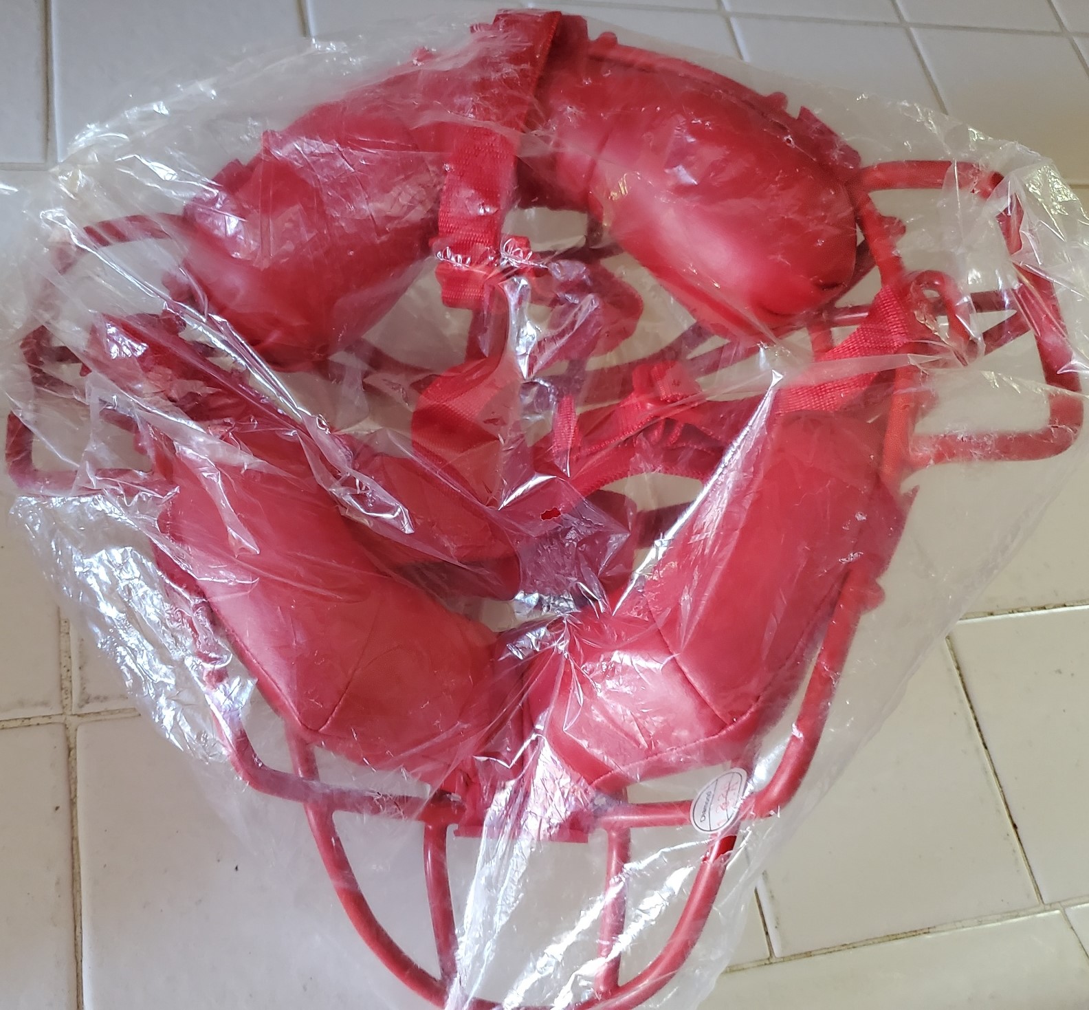 Diamond DFM32 Pro Red Catchers Face Mask / Umpire Mask TG3 Baseball HTF Mtl Brand New