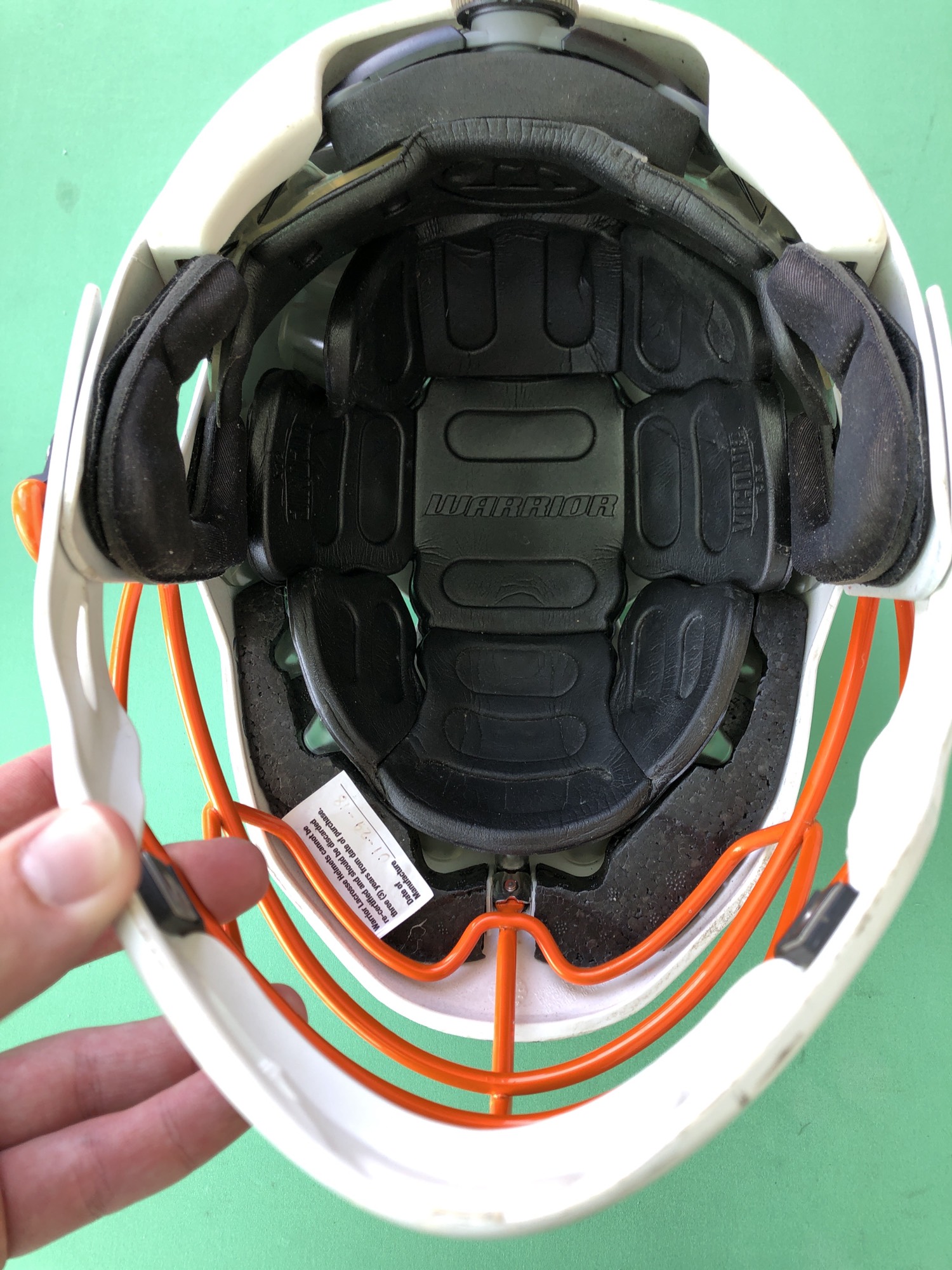 Used UVA Warrior Evo Lacrosse Helmet (Size Small/Medium) SidelineSwap