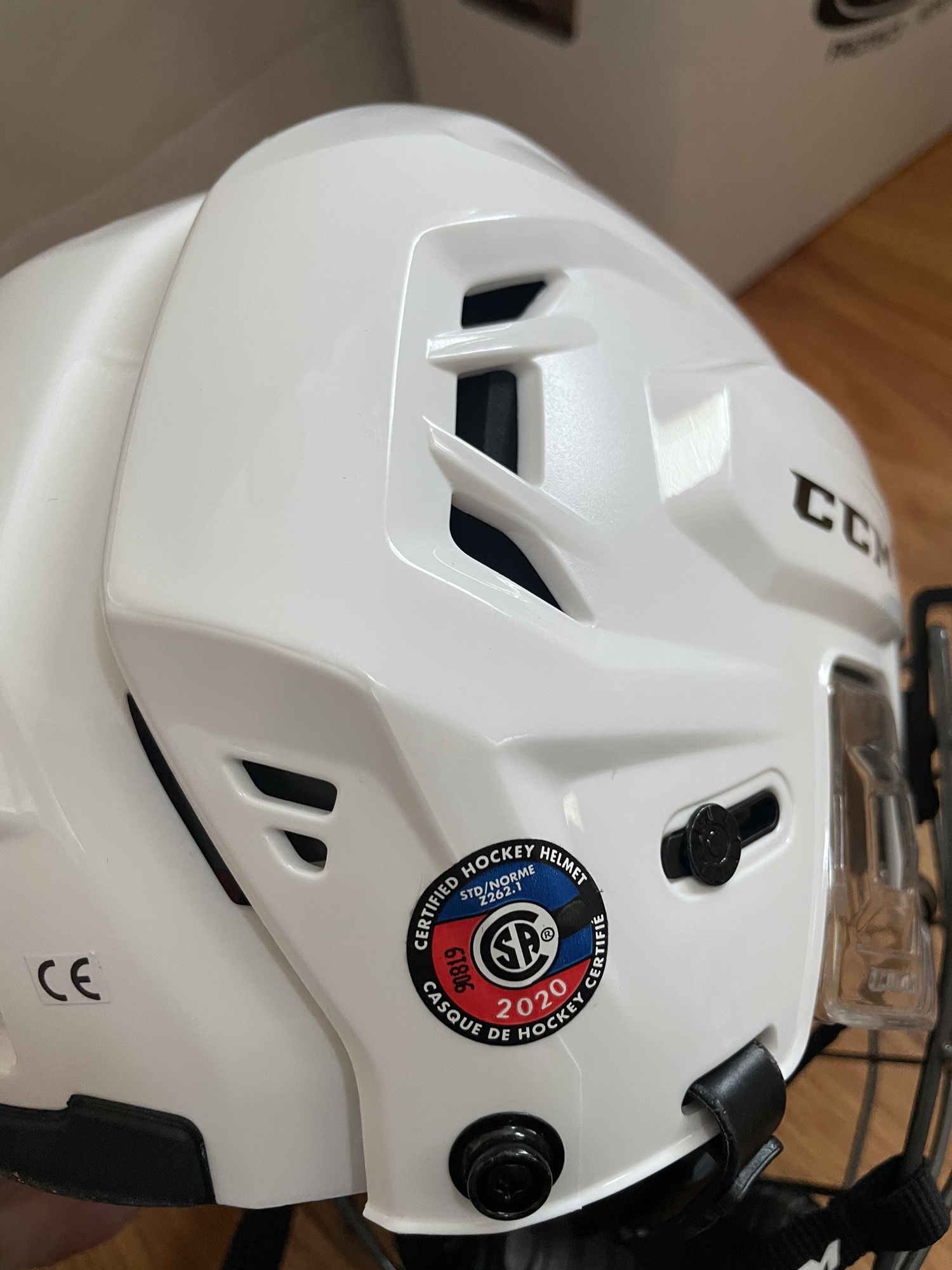 Like New Large CCM Tacks 710 Helmet With Cage SidelineSwap