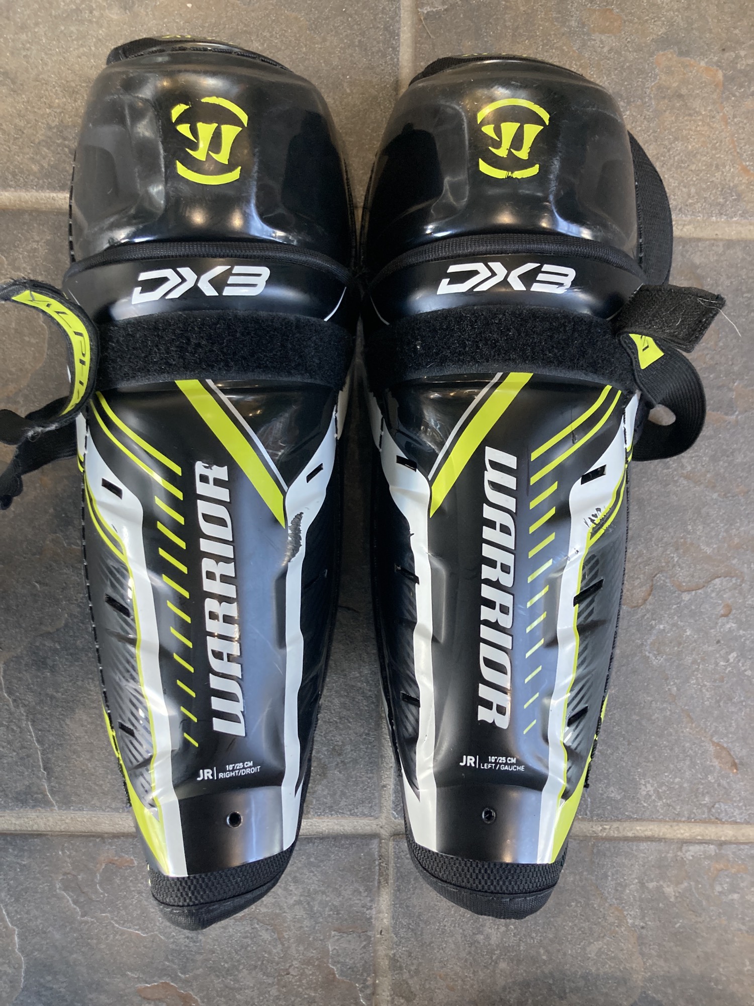 Used Warrior Alpha DX3 Shin Pads SidelineSwap