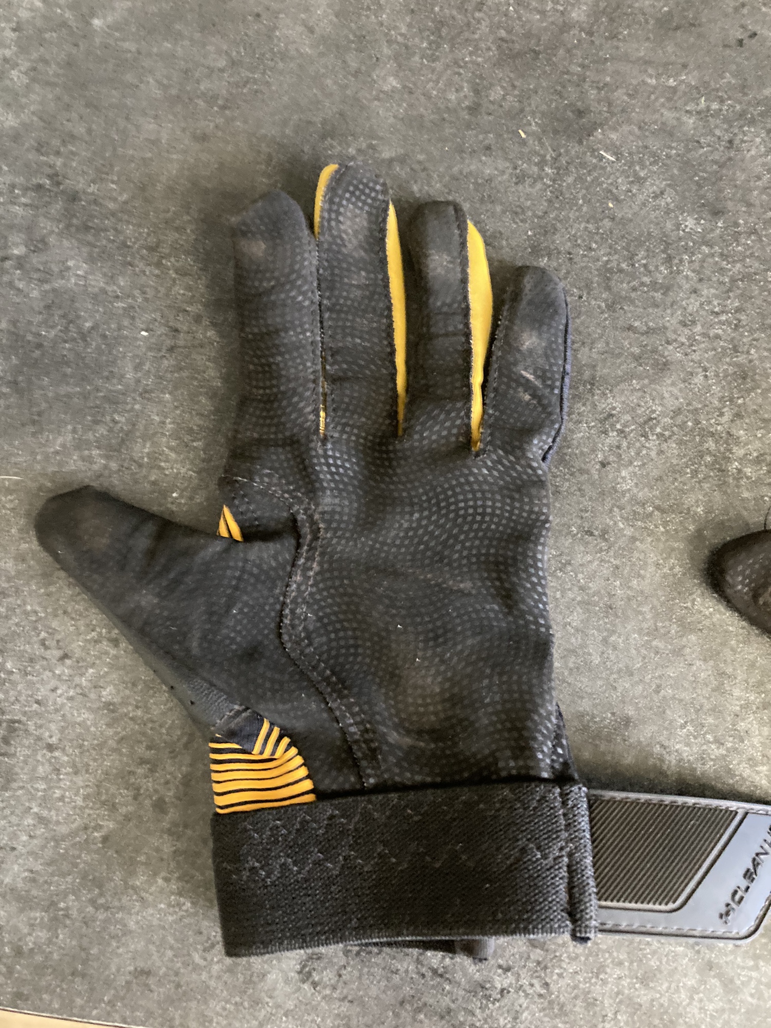 Under Armor, Black And Yellow Batting Gloves SidelineSwap