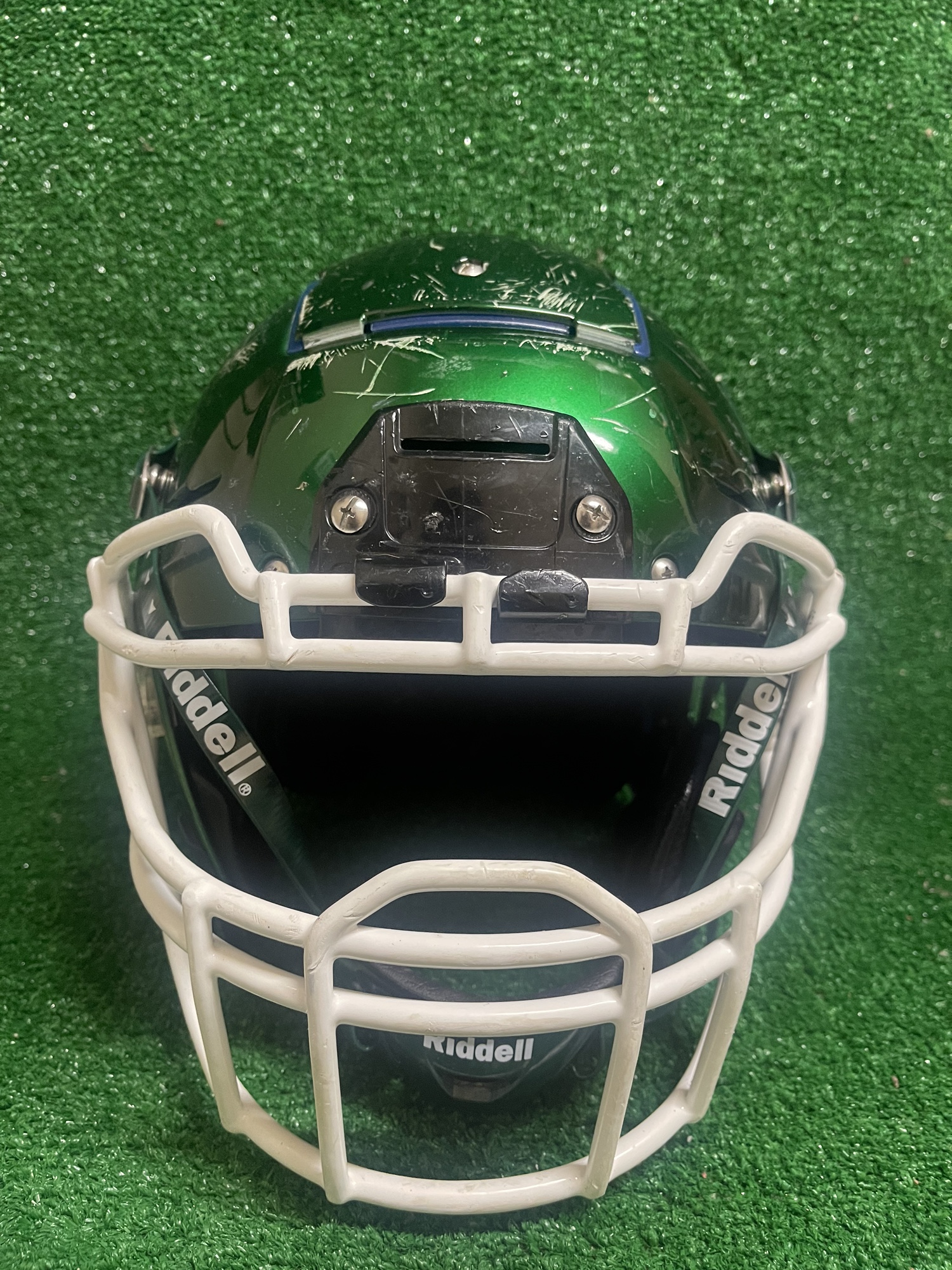 Adult XL Schutt F7 VTD Football Helmet Green Chrome SidelineSwap
