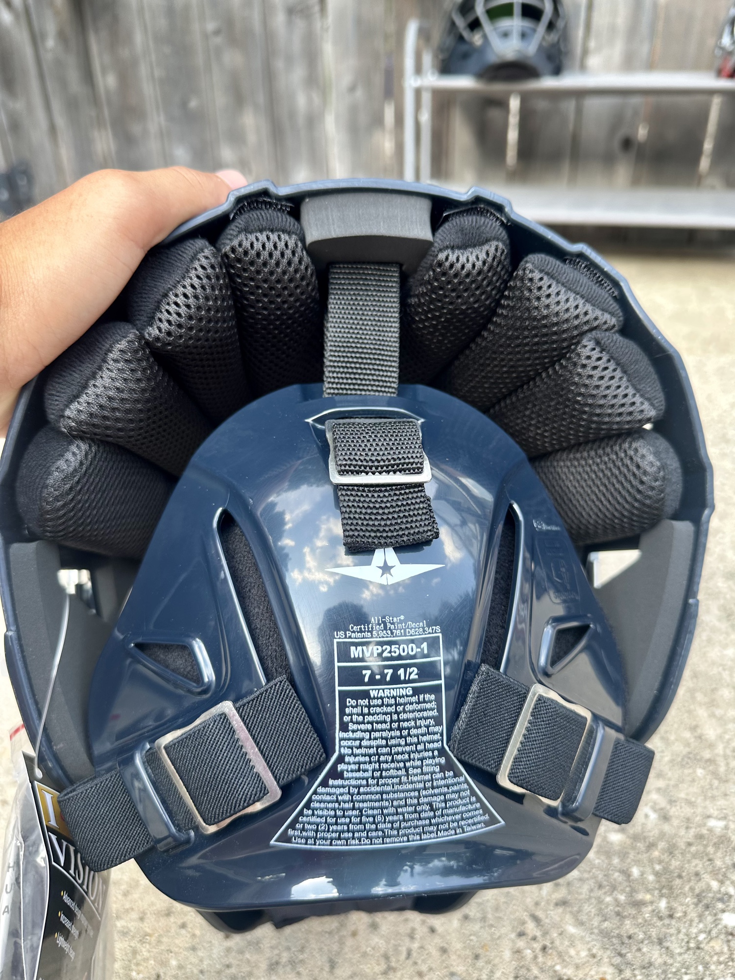 All Star System 7 Axis Catchers helmet BRAND NEW NAVY BLUE SidelineSwap