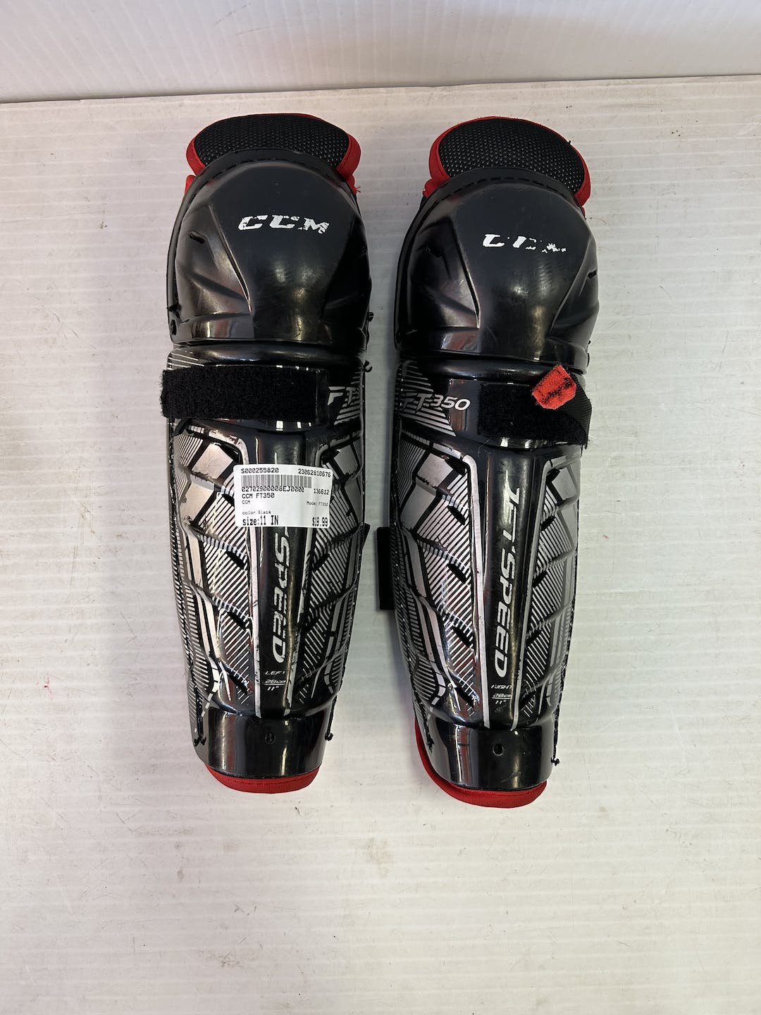 Used Ccm Ft350 11" Hockey Shin Guards SidelineSwap