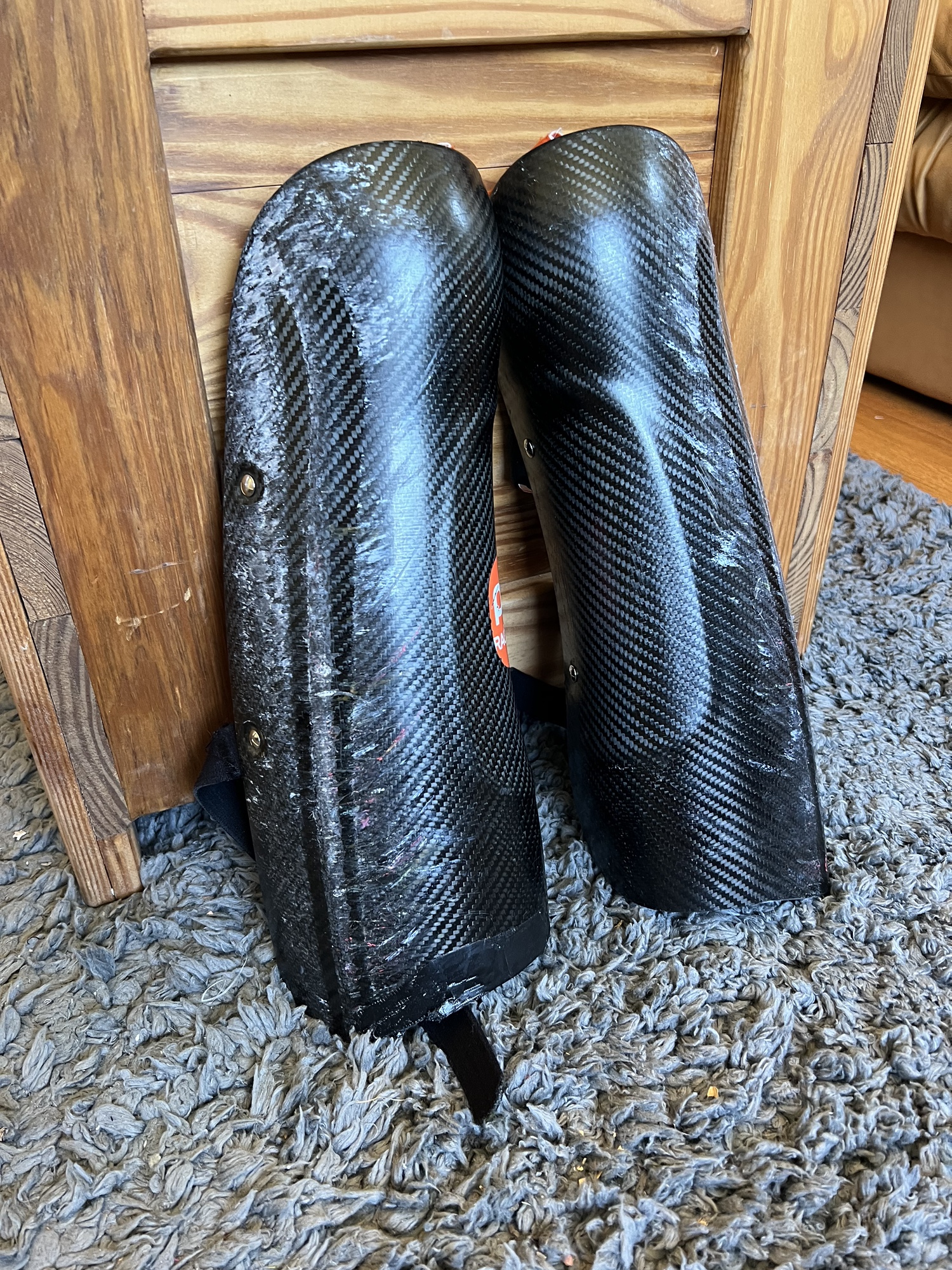 Carbon Fiber POC shin guards SidelineSwap