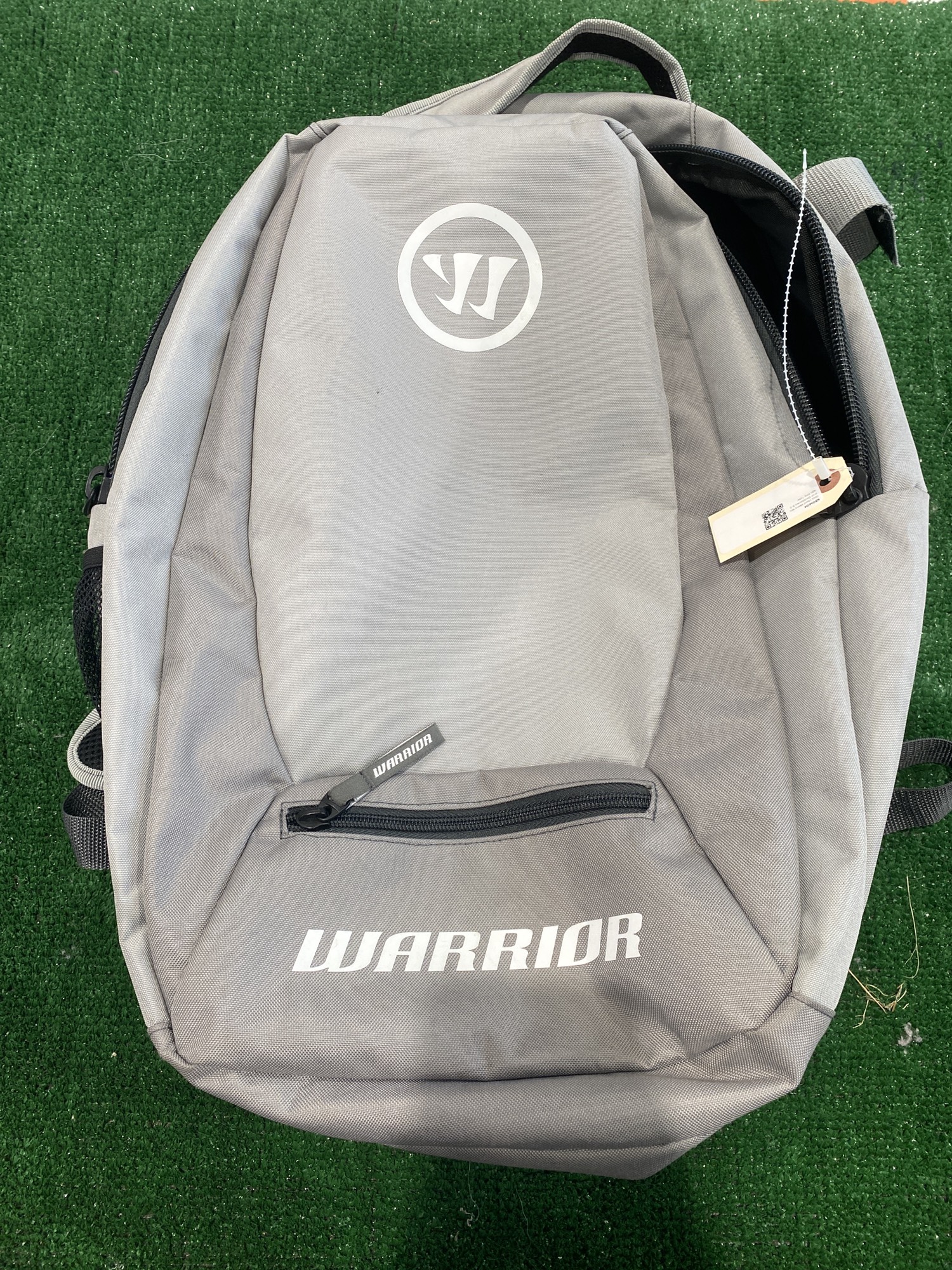 Gray Used Men's Warrior Lacrosse Backpack SidelineSwap