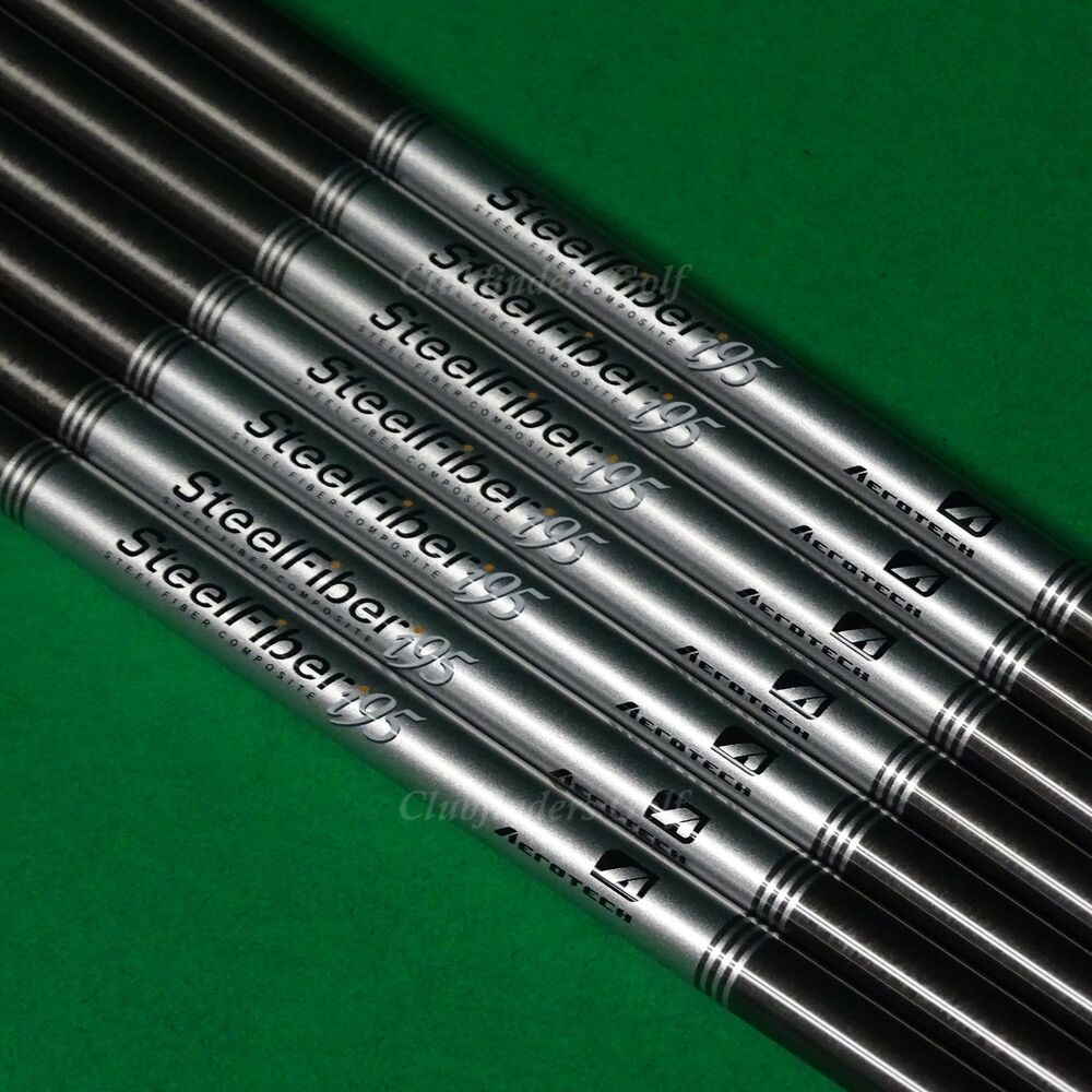 NEW AeroTech SteelFiber i95 .355 Regular Composite 4PW Iron Shafts SET