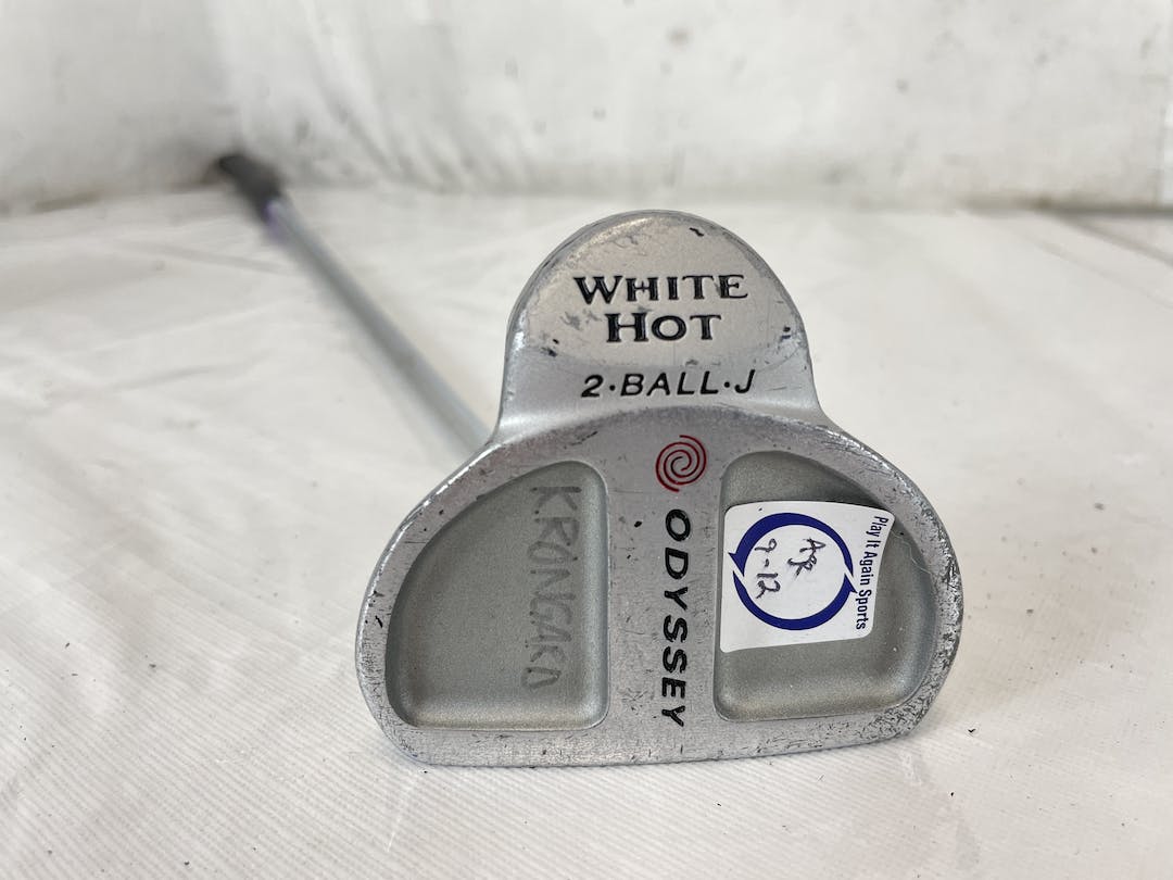 Used Odyssey White Hot 2ball Jr Mallet Golf Putter 30" Age 912