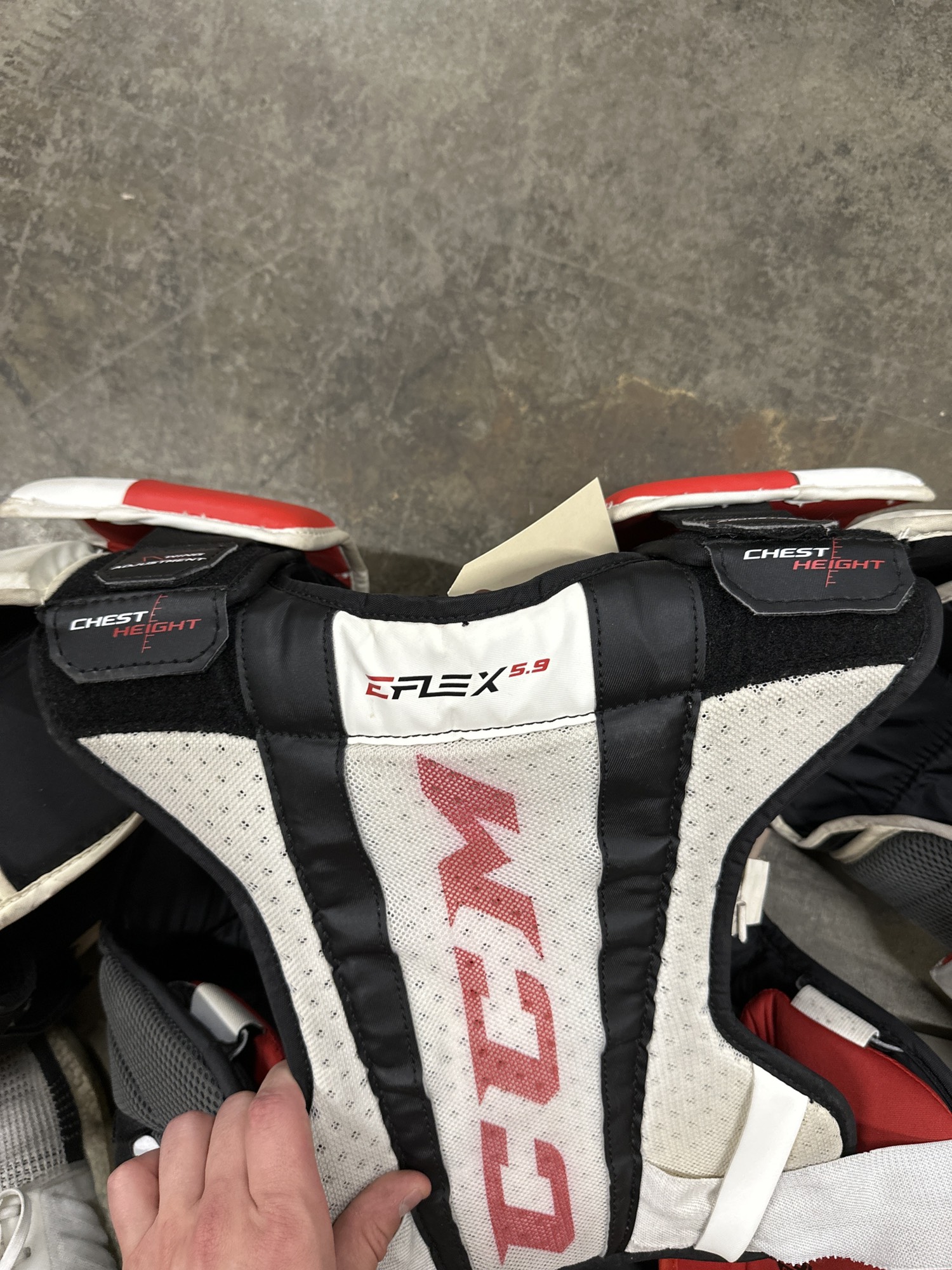 Used Small CCM Eflex 5.9 Goalie Chest Protector SidelineSwap