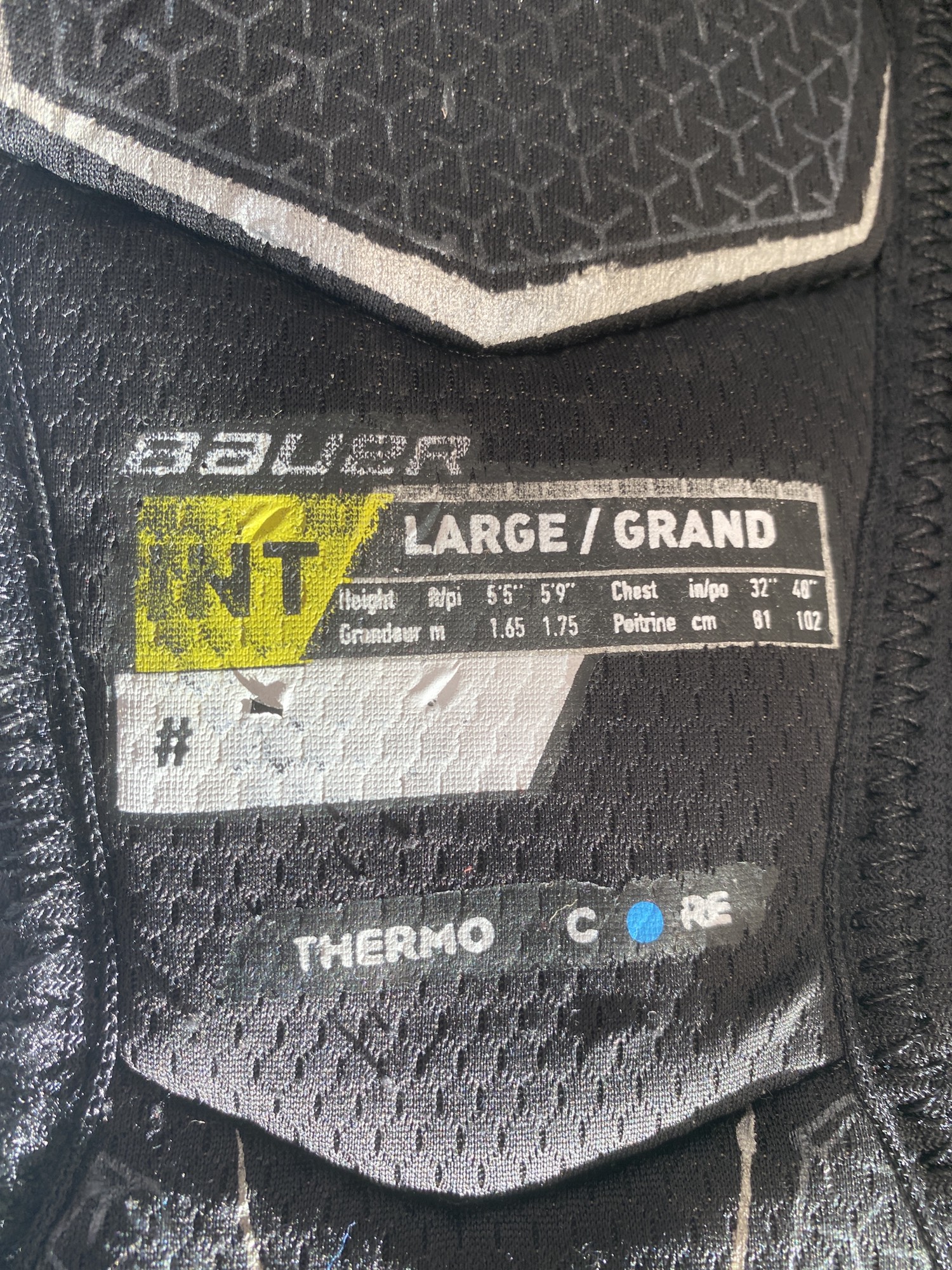 Intermediate Used Large Bauer Supreme Ultrasonic Shoulder Pads