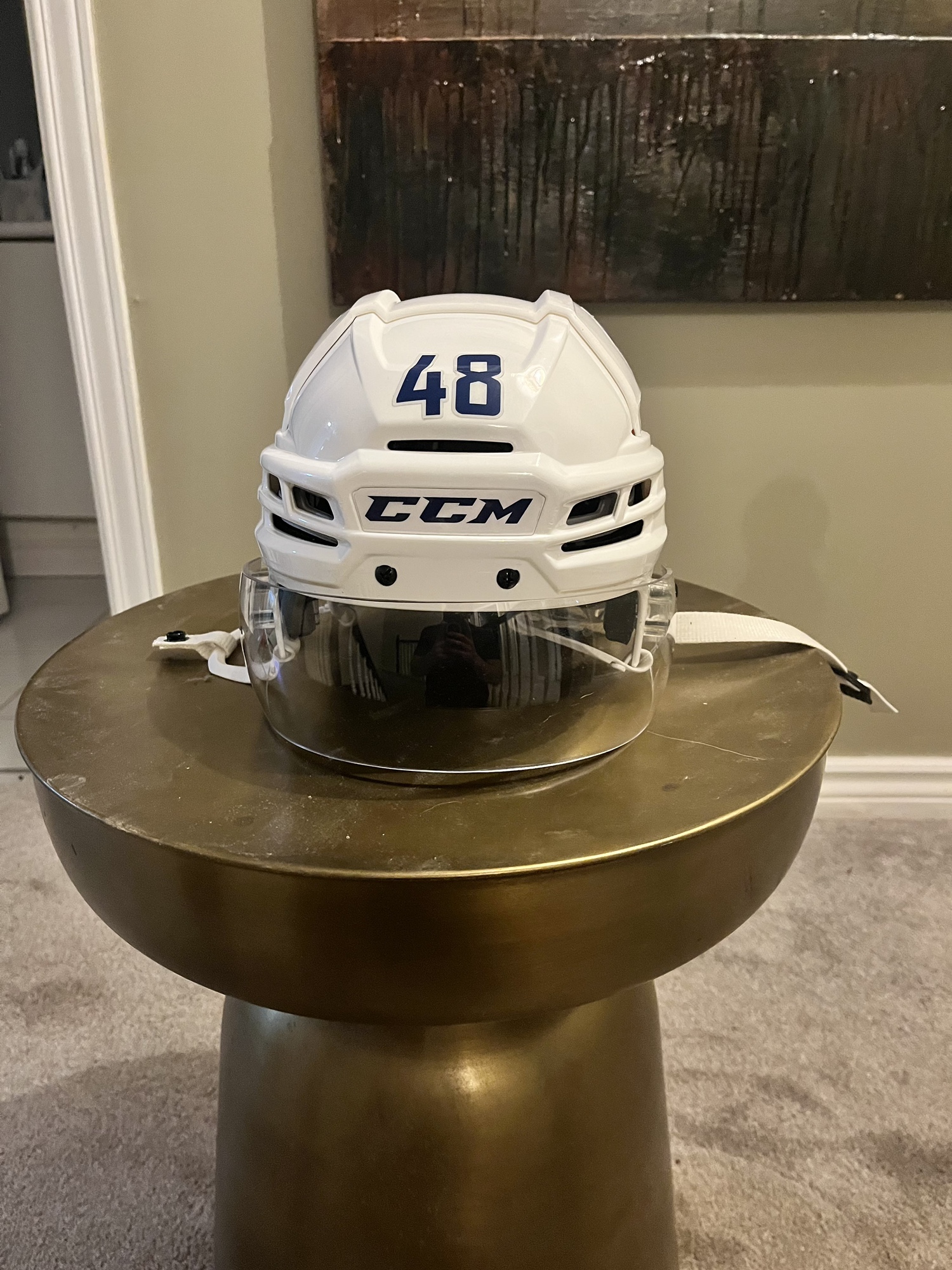 New CCM Tacks 910 Pro Helmet, Senior Medium, with Pro Bauer Visor