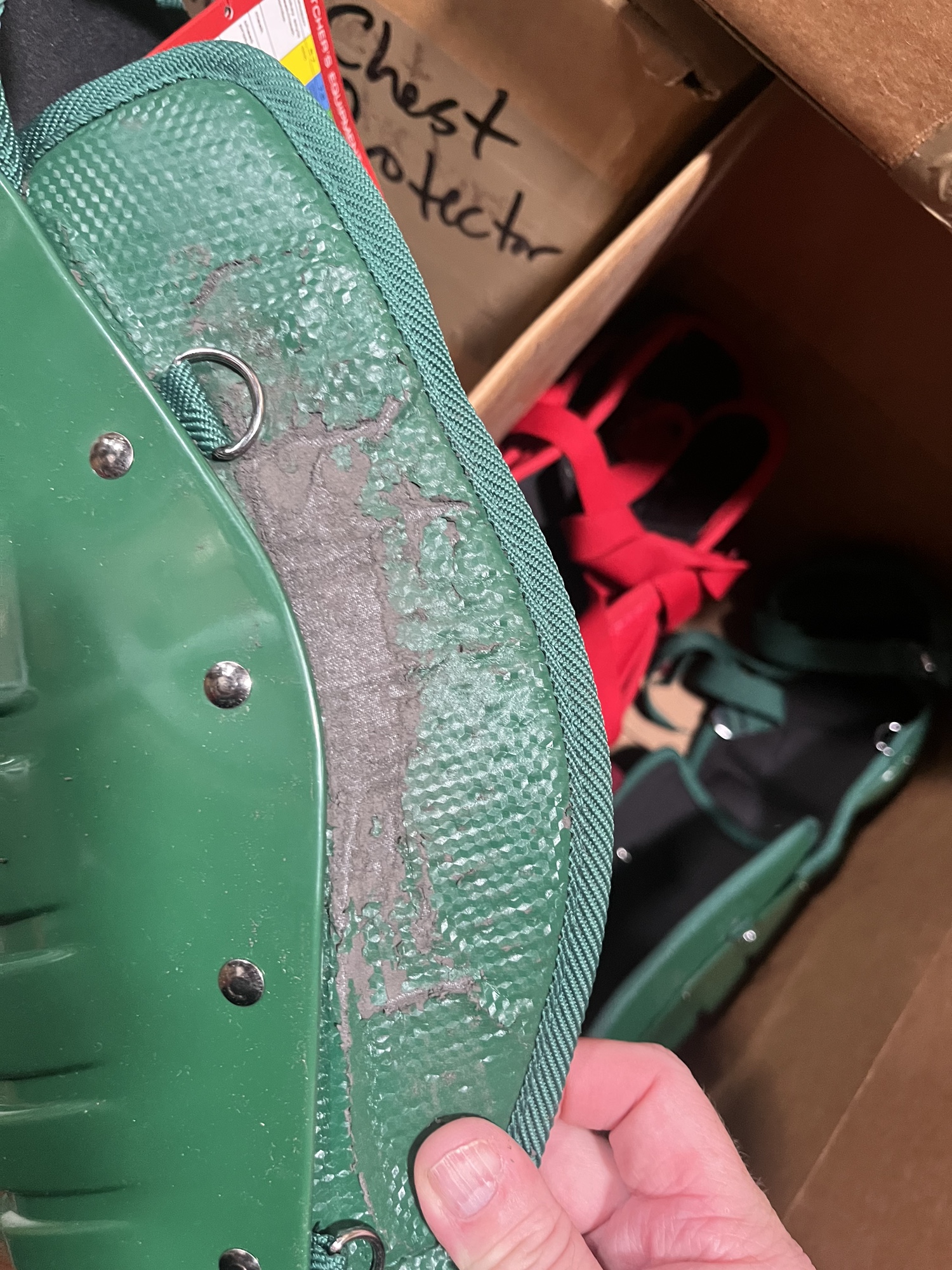 New Rawlings 5DCW Dark Green Adult Baseball Leg Guards SidelineSwap