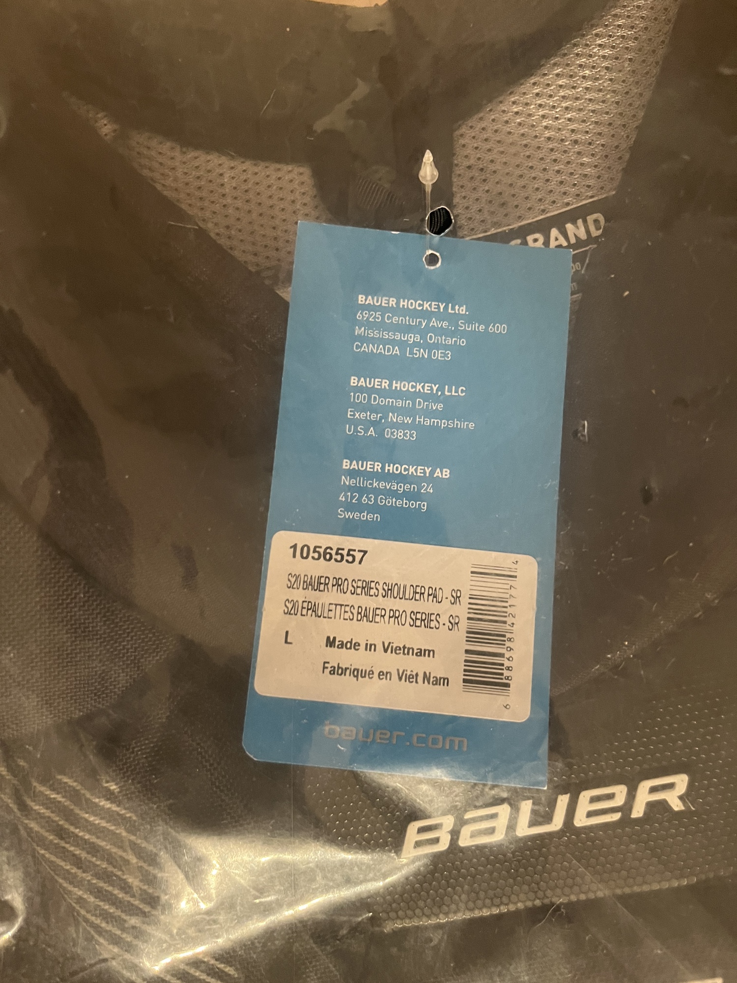 New Large Bauer Pro Stock Pro Series Shoulder Pads SidelineSwap